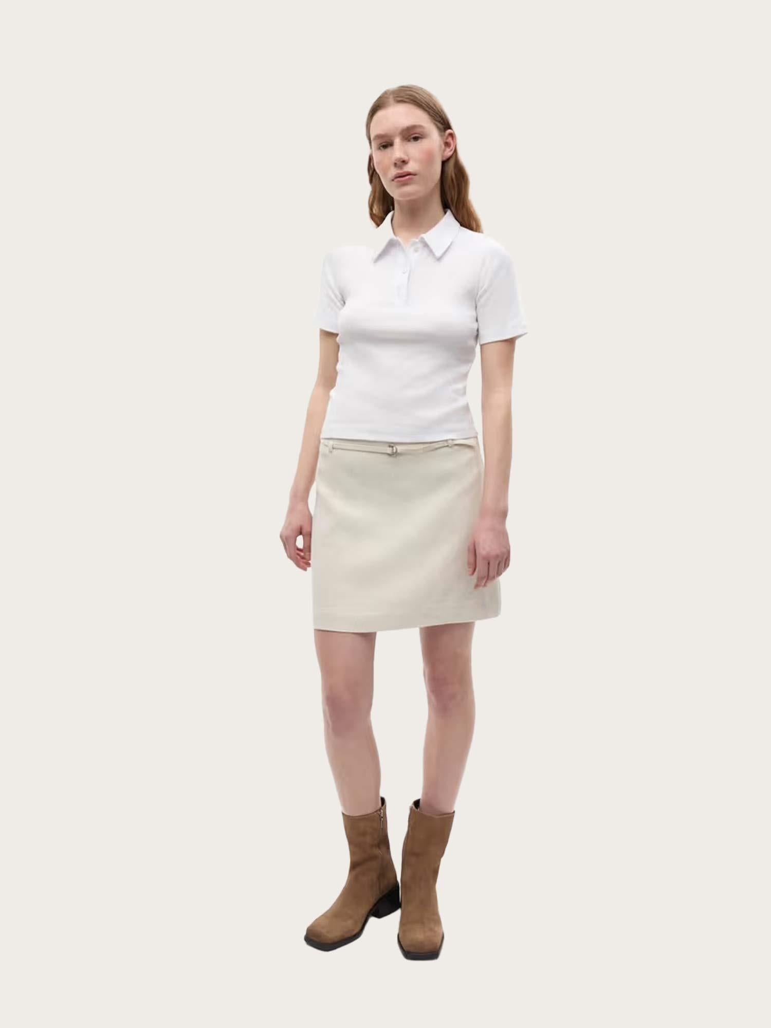 Ensnappie Skirt - Light Sand Melange
