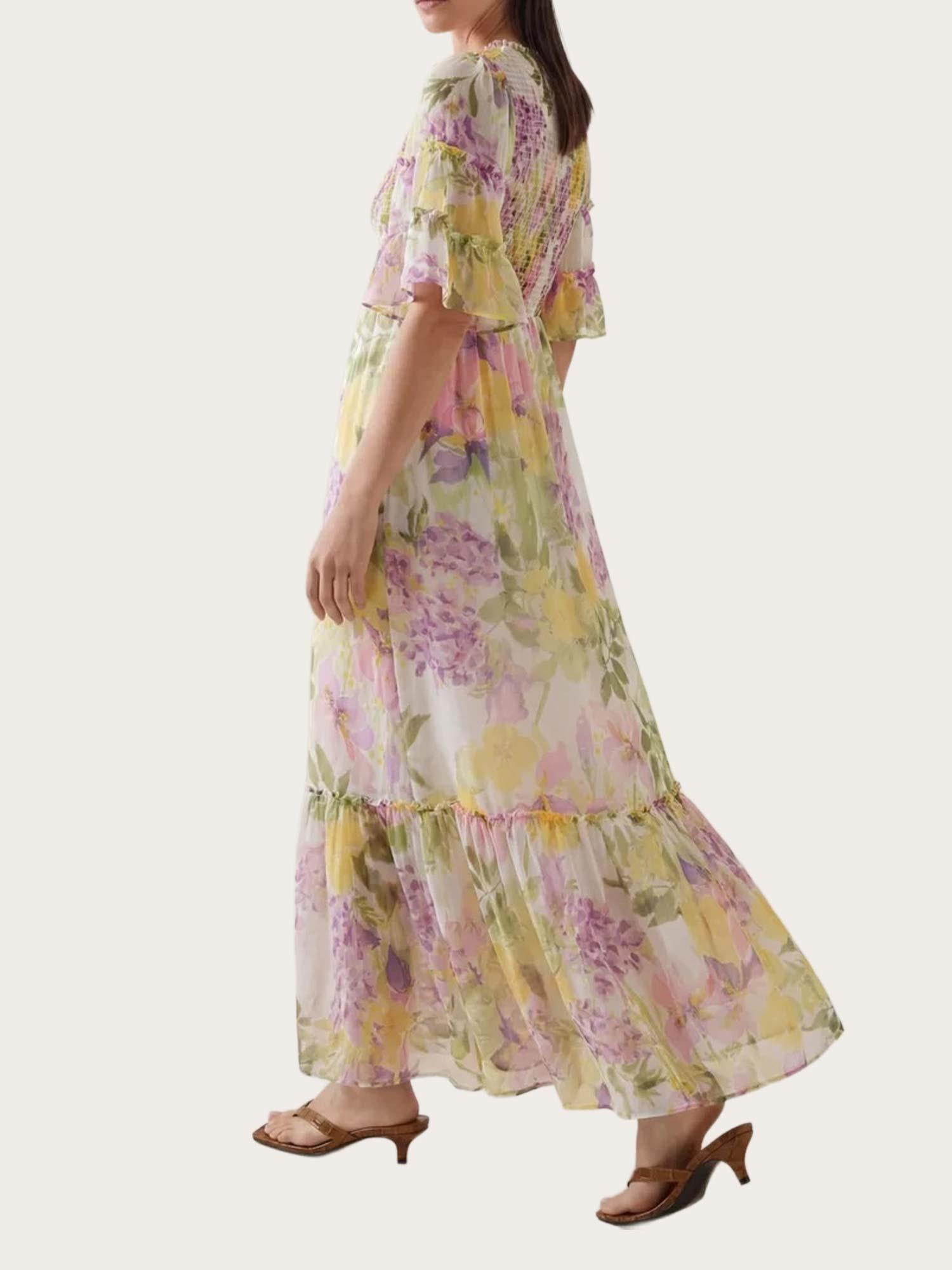 Organza Smocking Dress - Springfield