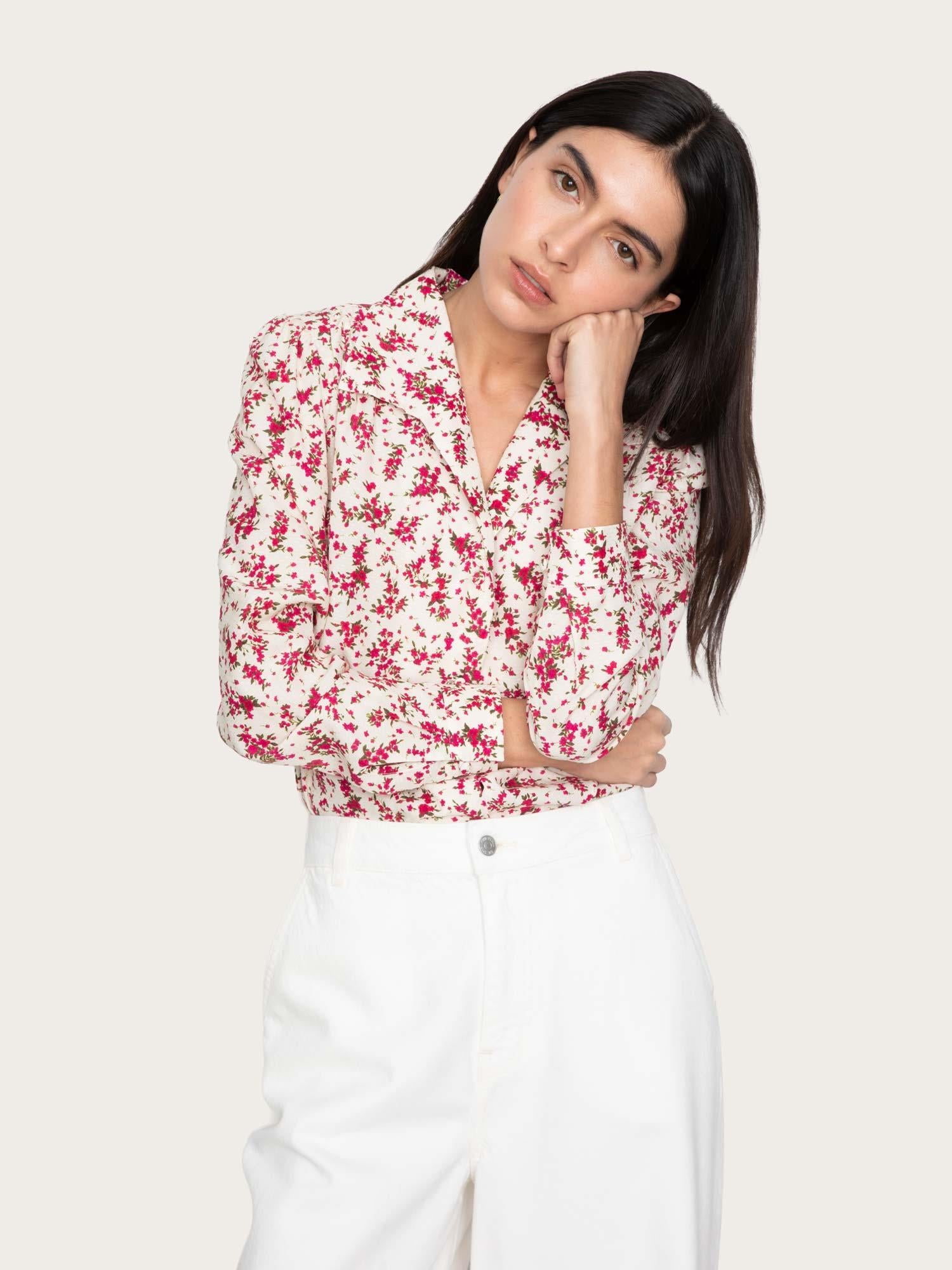 Lu Lu Blouse - Berry Print