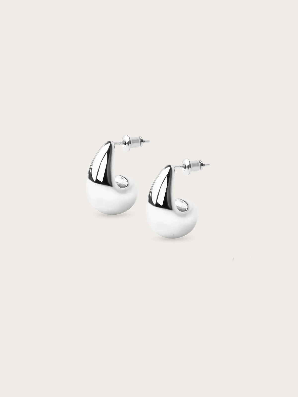 Mini Drop Earrings - Silver