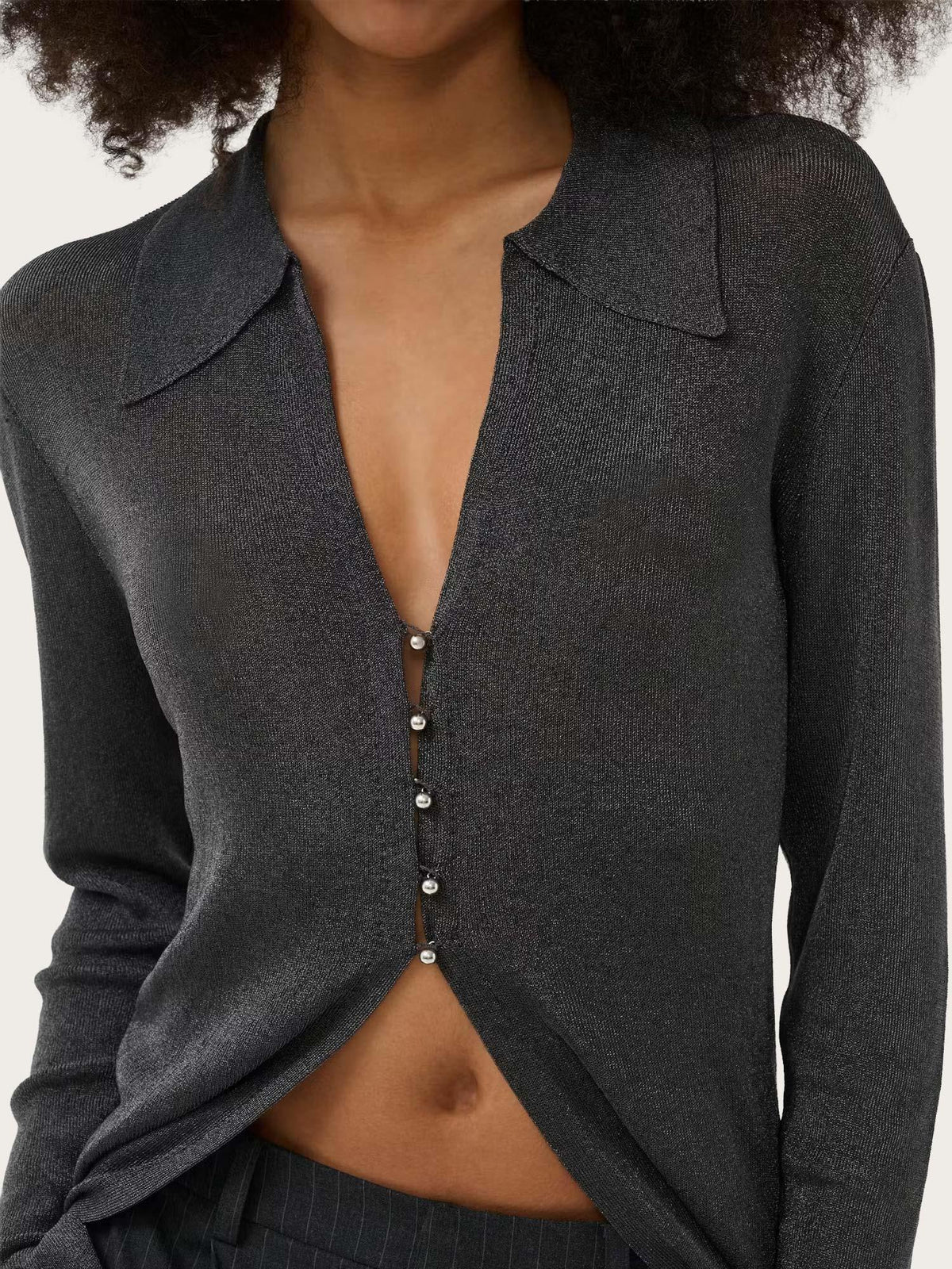 Silvi Shirt - Asphalt Metallic