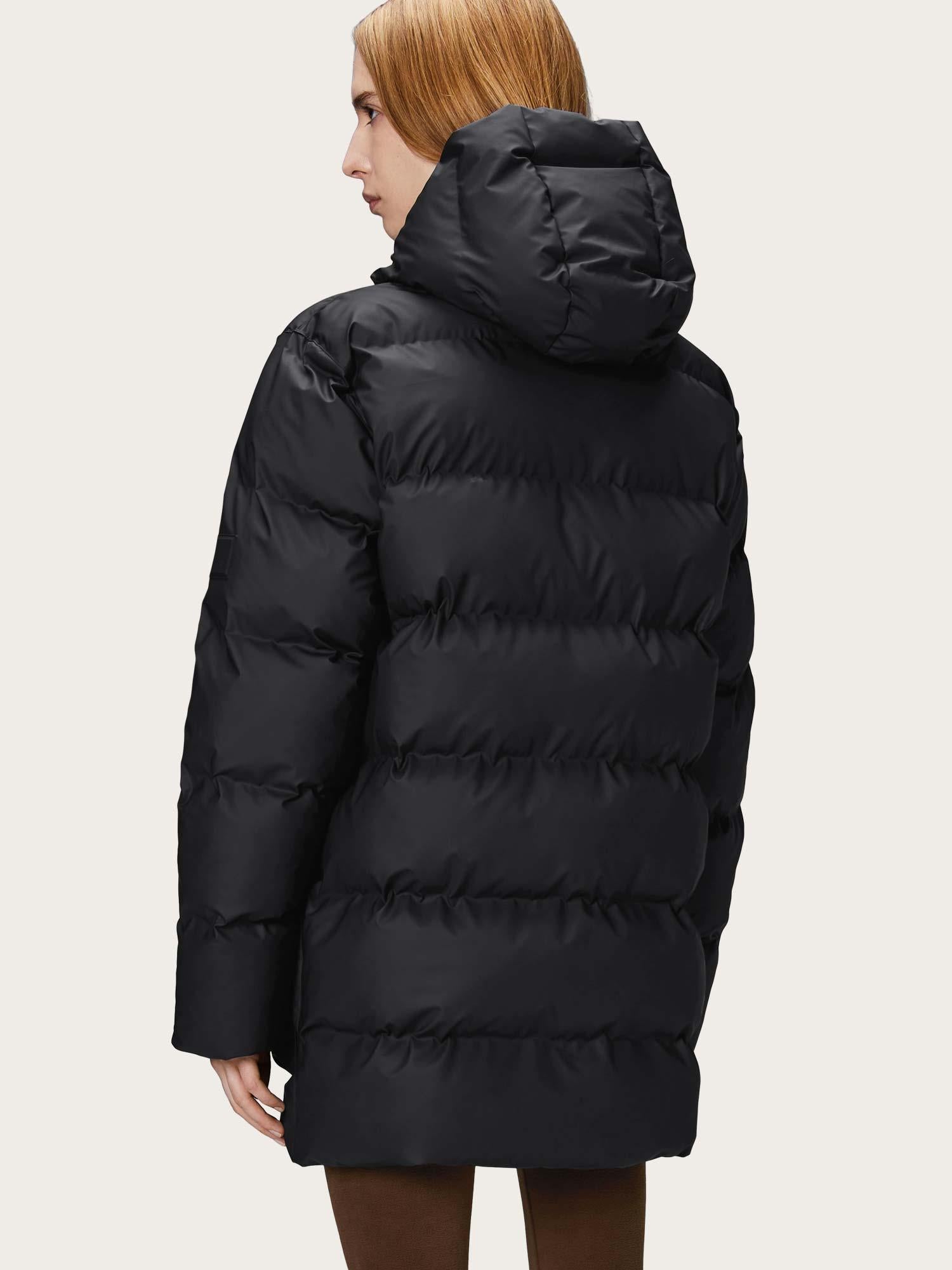 Alta Long Puffer Cargo Jacket W3T4 - Black