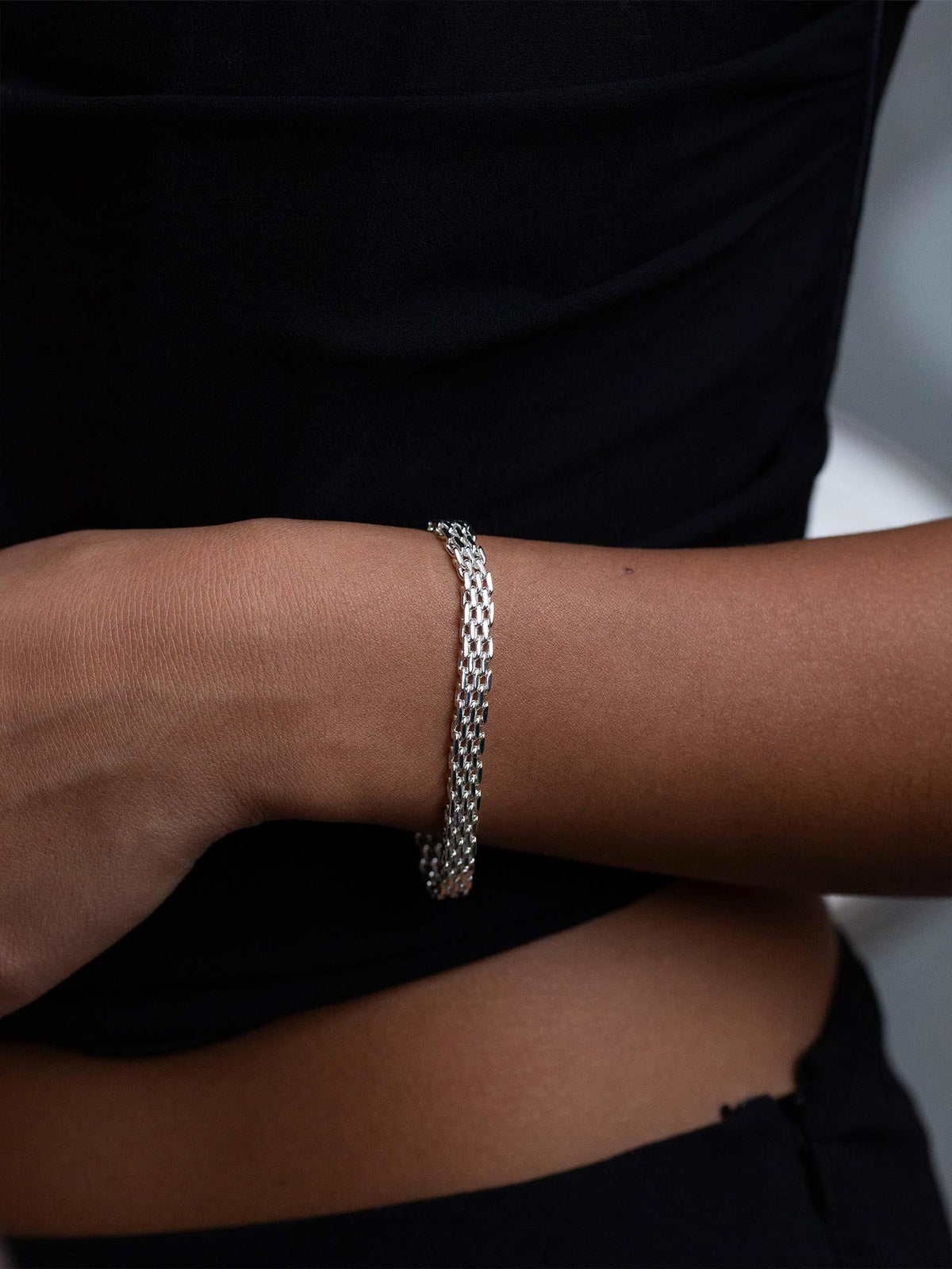 Mesh Link Bracelet - Silver