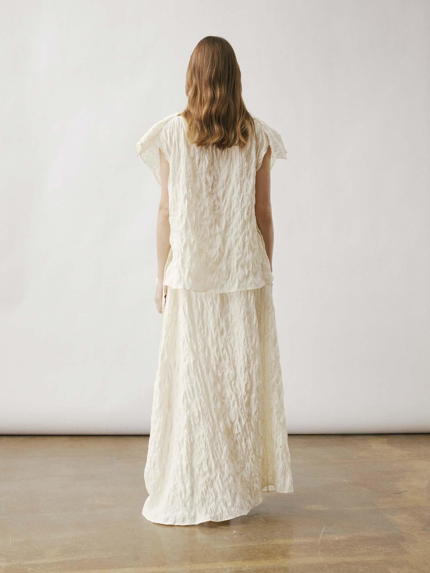 Amit Flap Top - Ivory