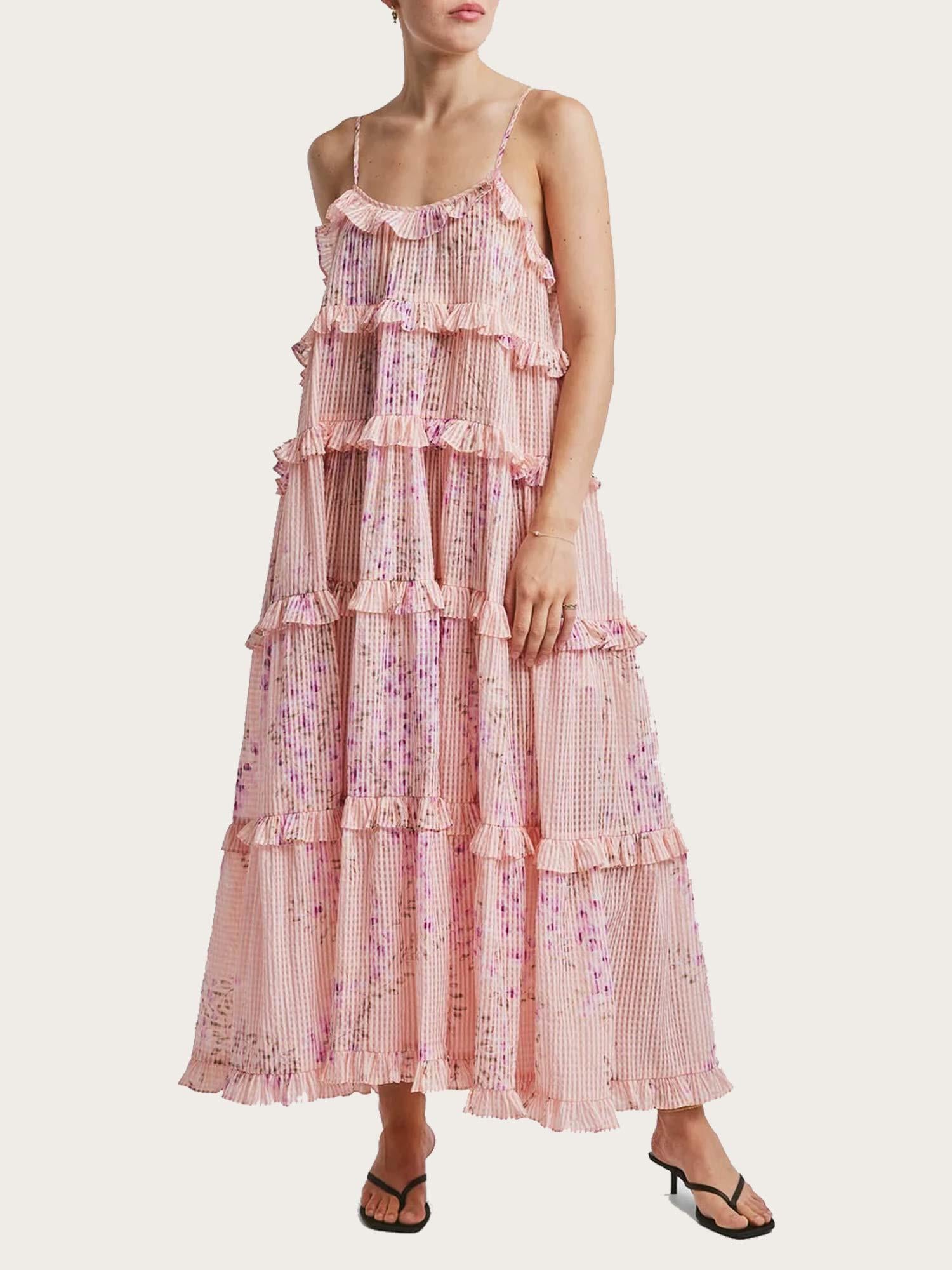 Checks Strap Dress - Flourish