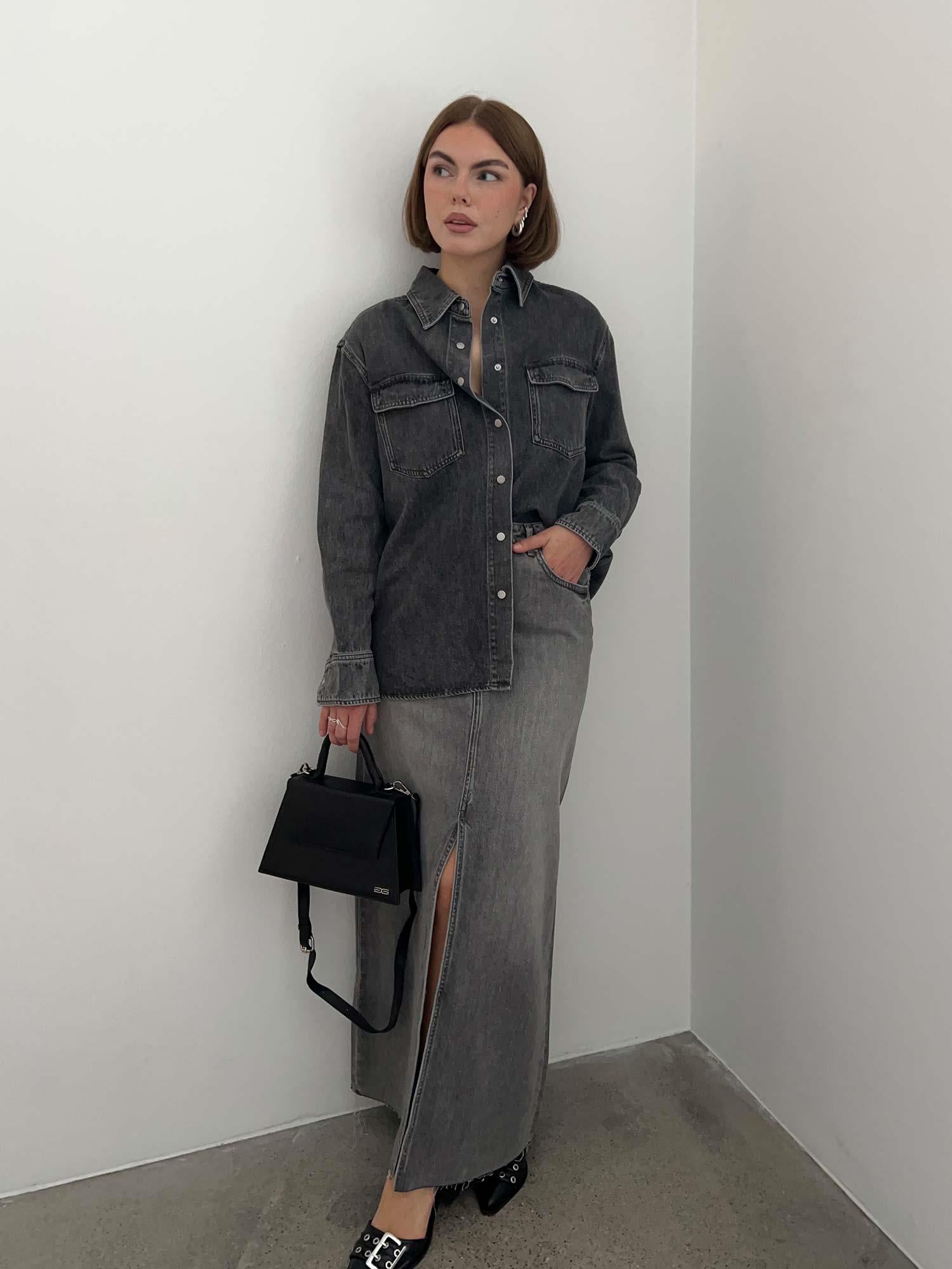 Darcy Maxi Skirt - Grey