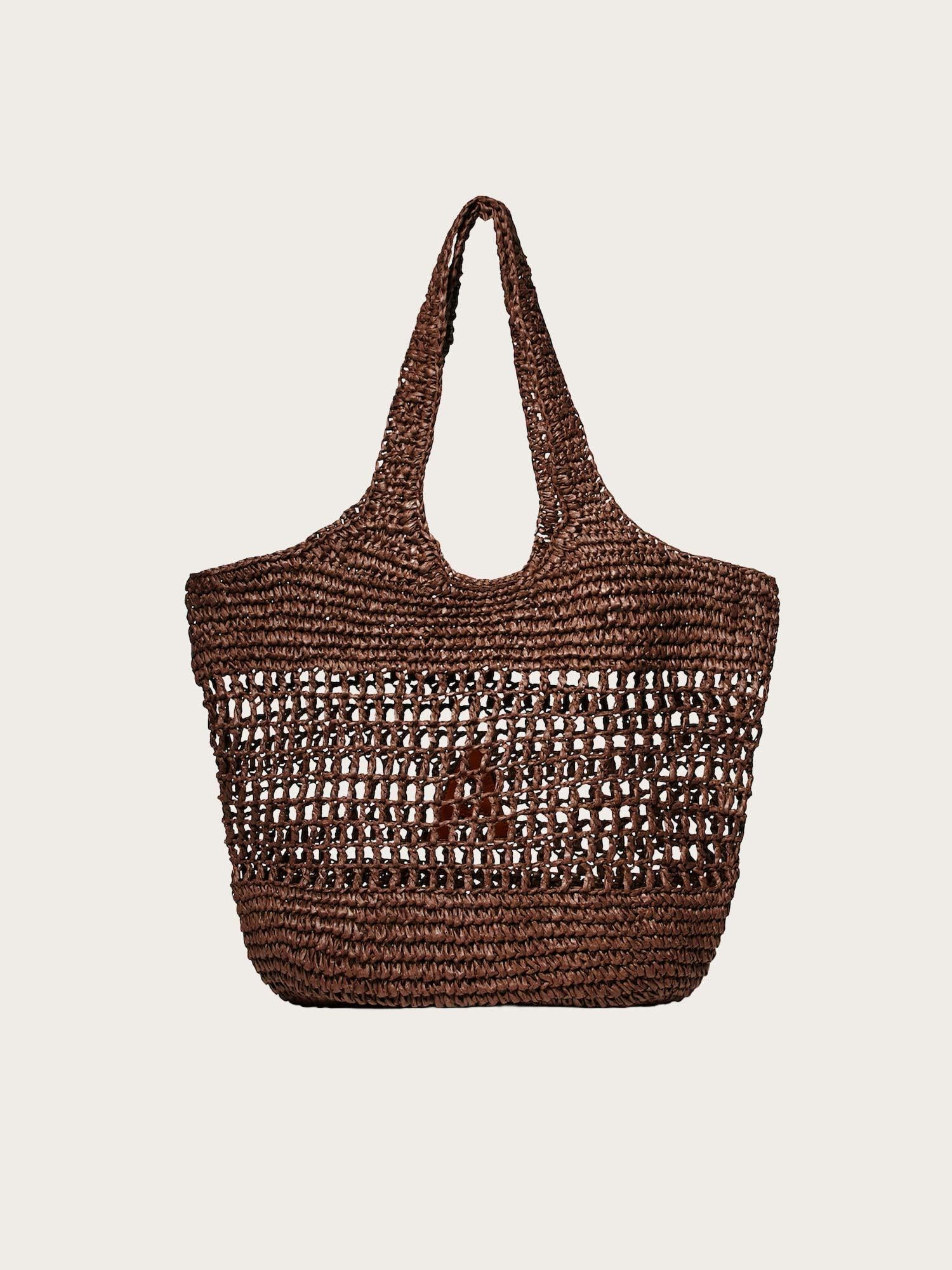 Raffia Tote - Brown