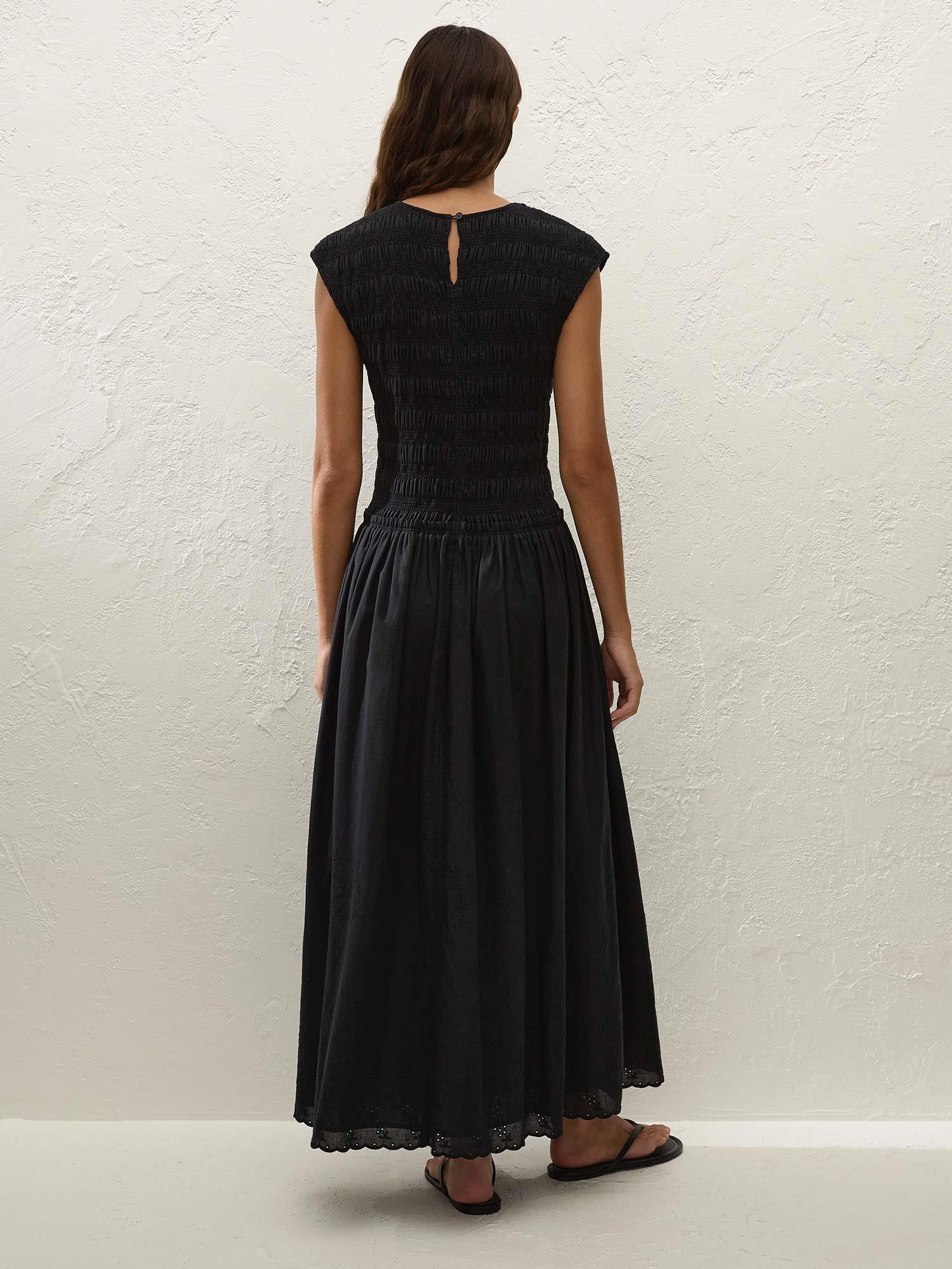 Flavia Maxi Dress - Julyeta Broderie Black