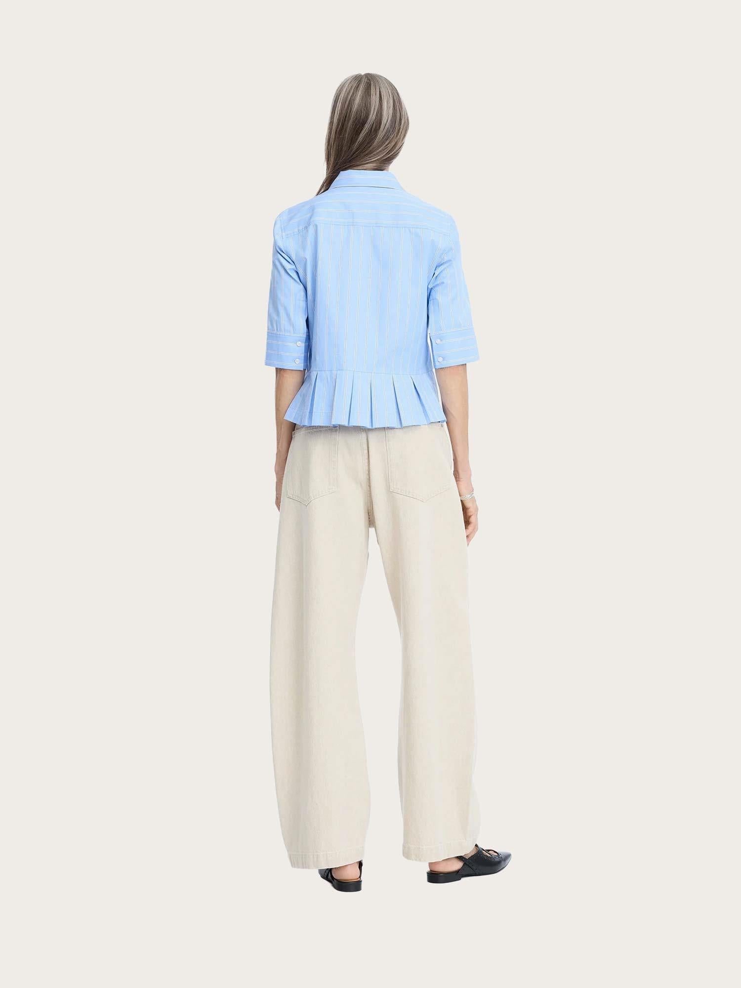 Nuria Blouse - Stripe Blue