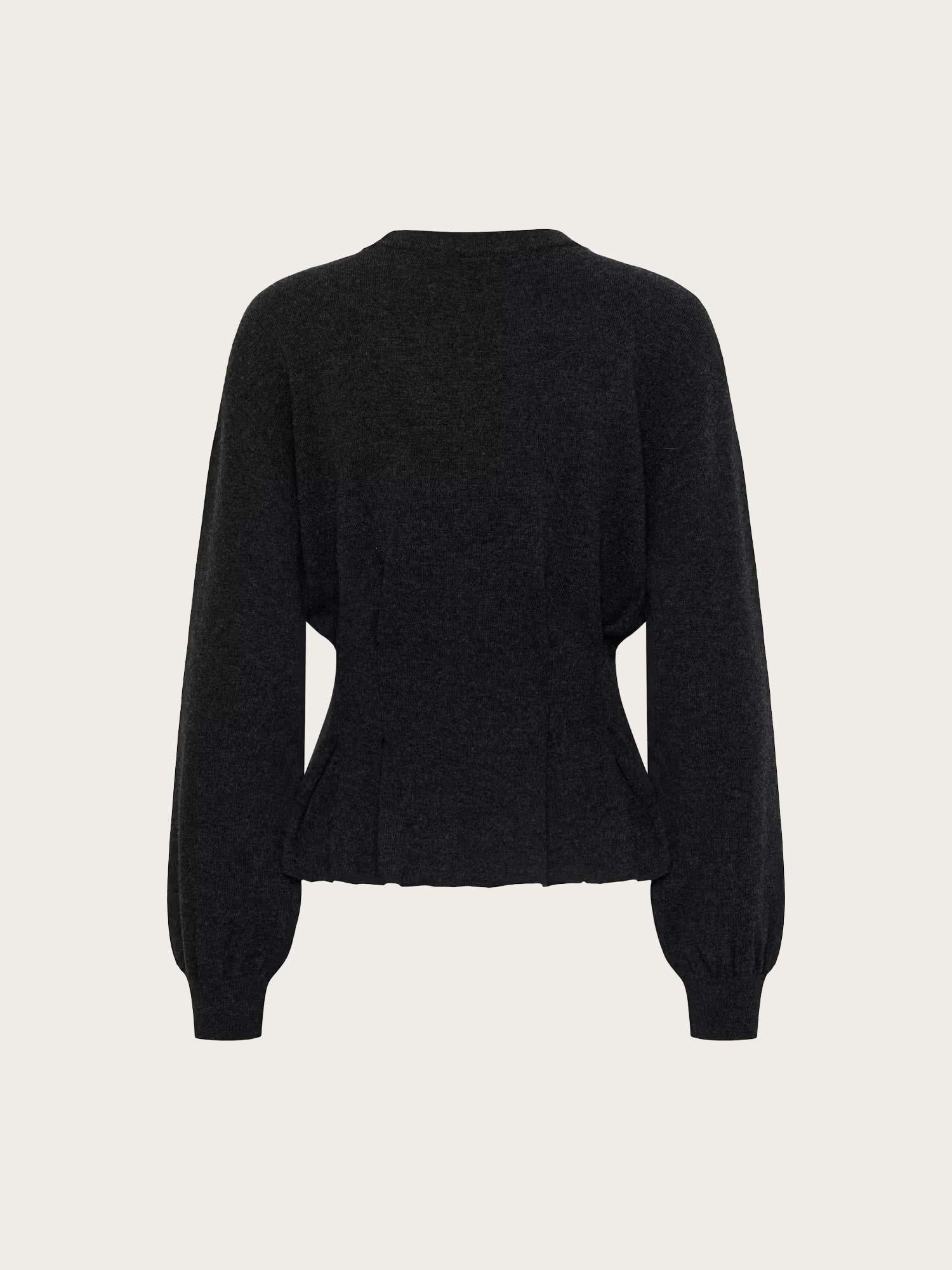 Manzi Waist Pullover - Deep Graphite Melange