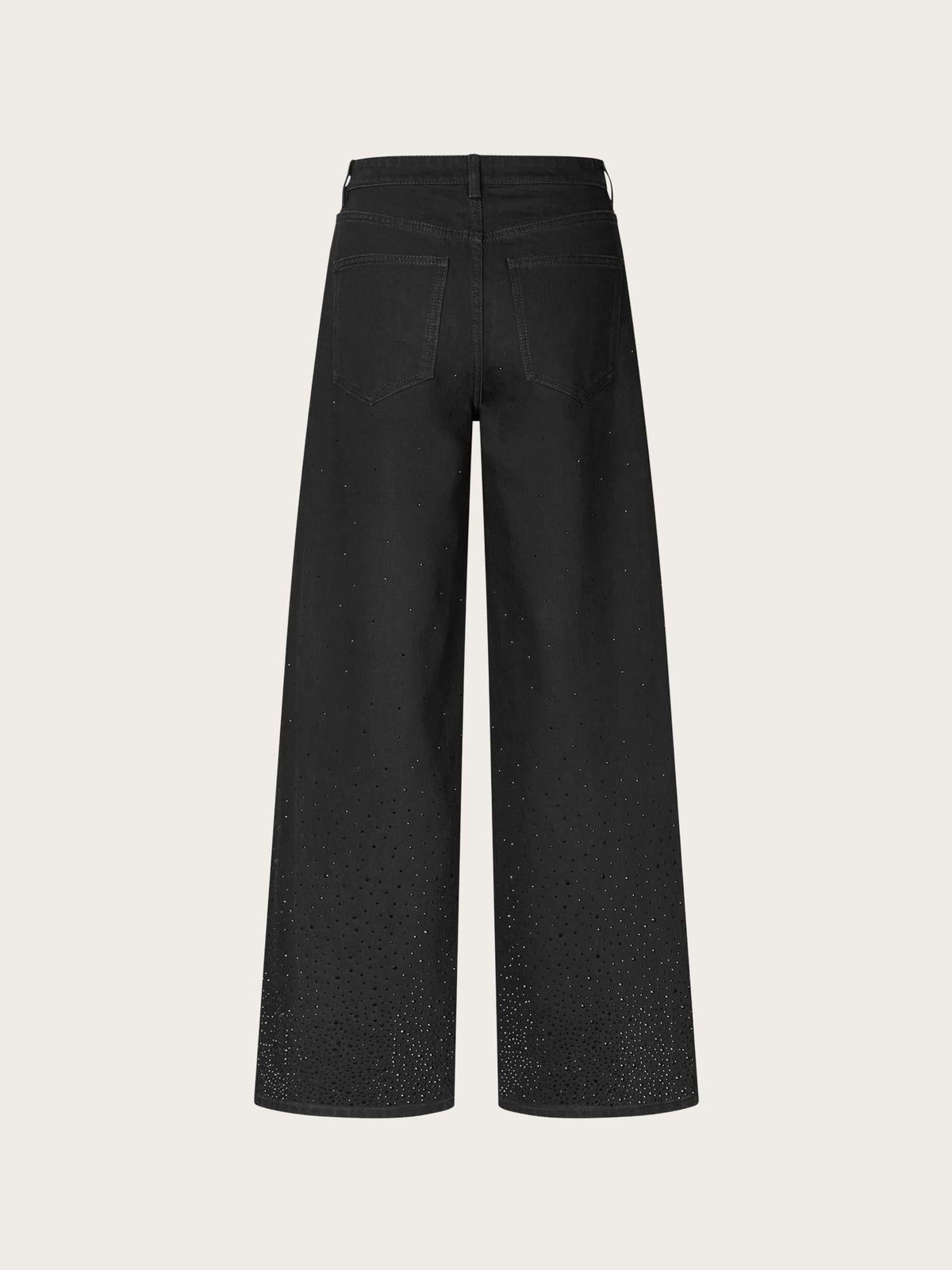 AbbyFV 768 Long - Black Rhinestone
