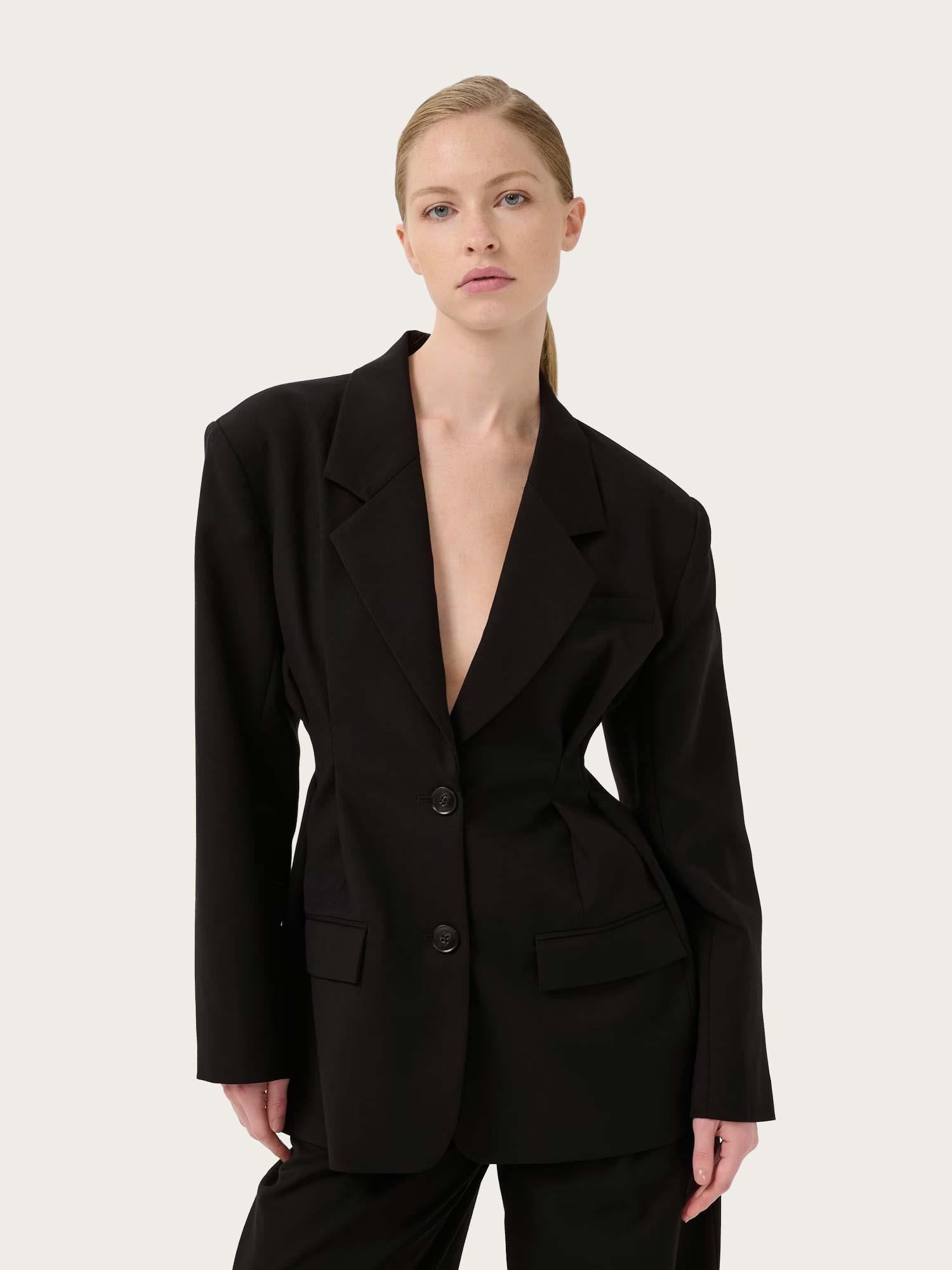 Paula Waist Blazer - Black