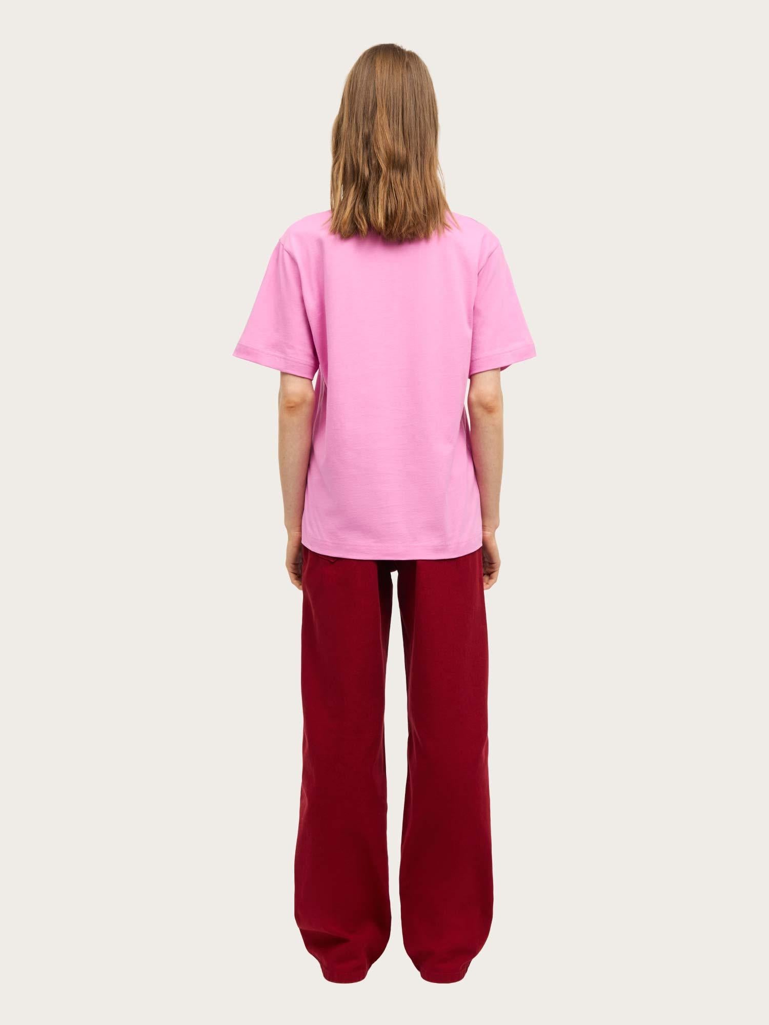 Cotton Jersey Dassel Tee - Fuchsia Pink