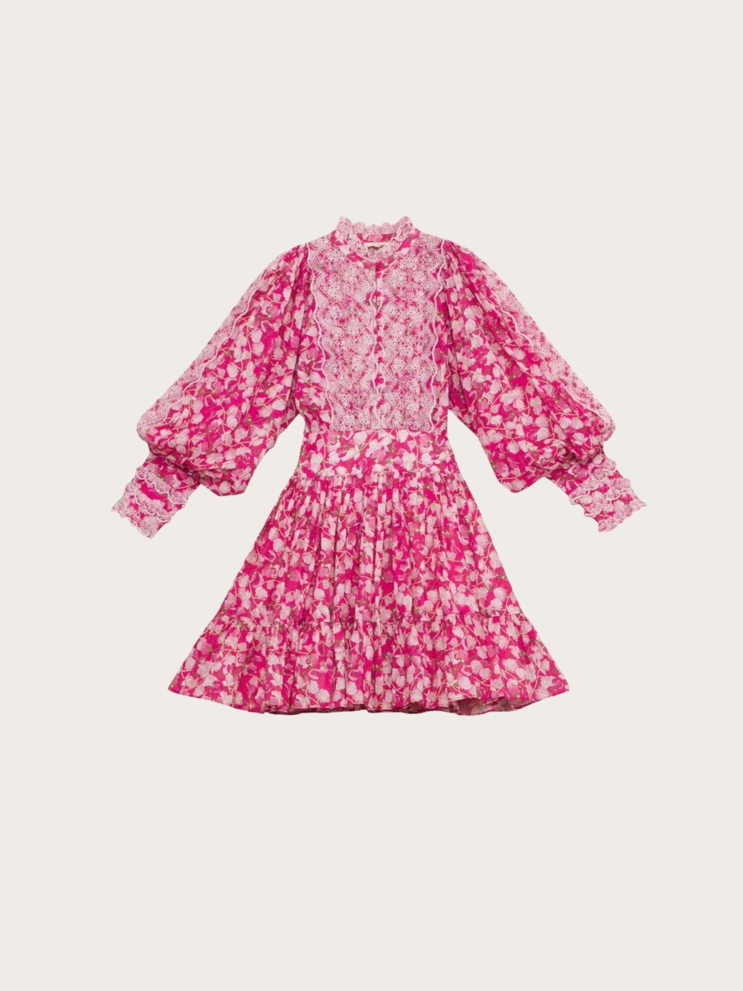 Cotton Slub Mini Dress - Poppy Meadow