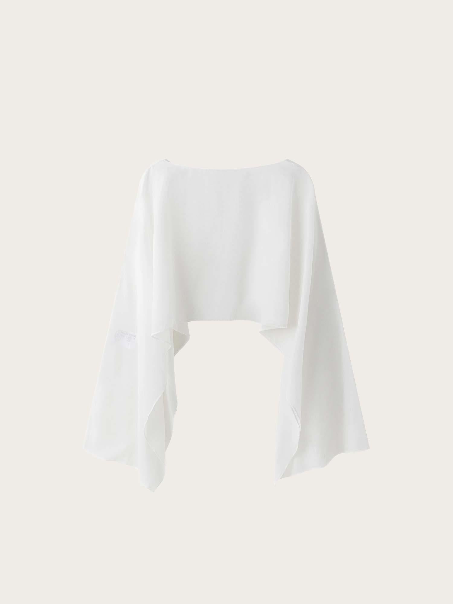 Opame Sheer Cover Scarf - White