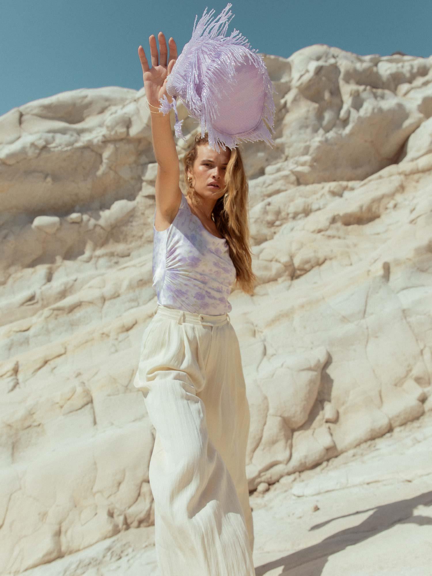Sirina Top - Lilac Jasmine Print