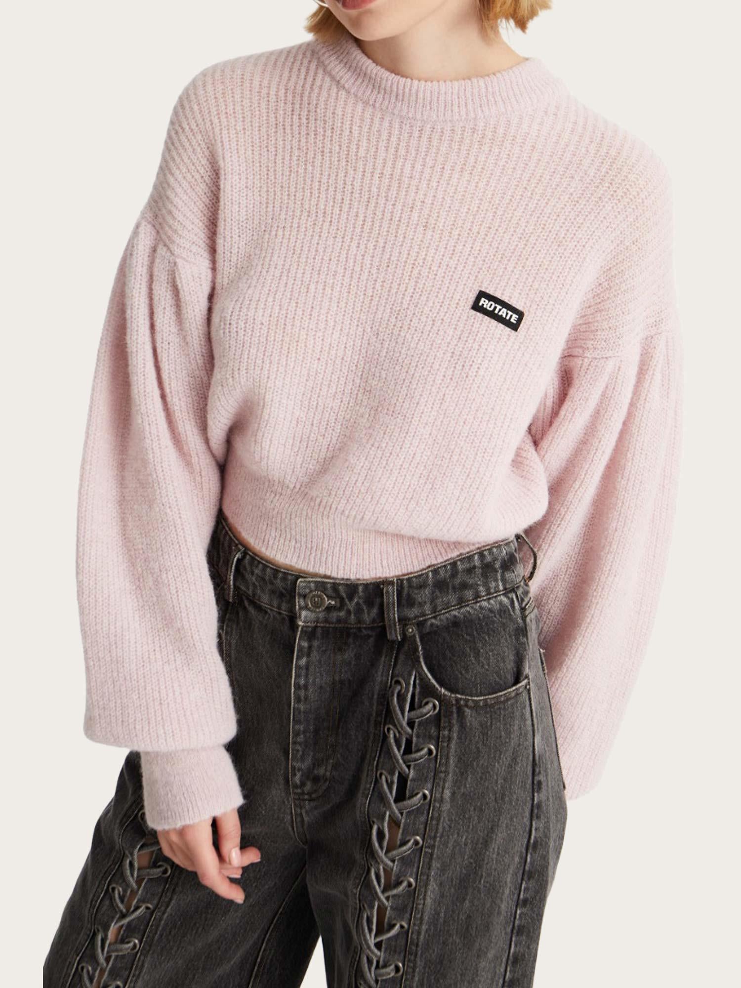 Denim Laced Leg Pants - Black