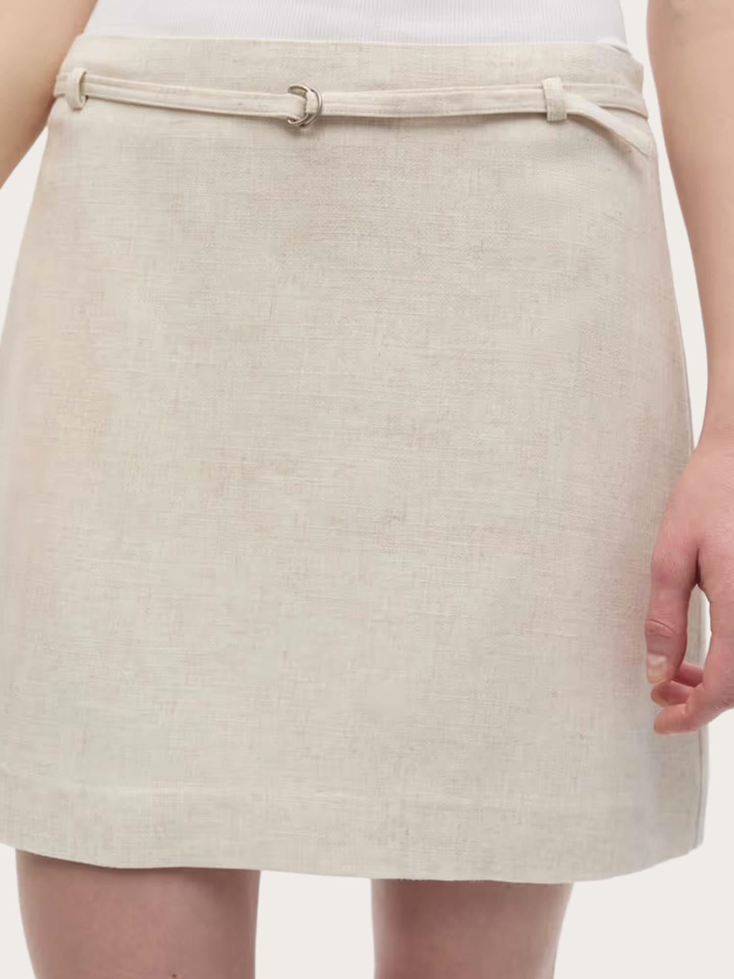 Ensnappie Skirt - Light Sand Melange