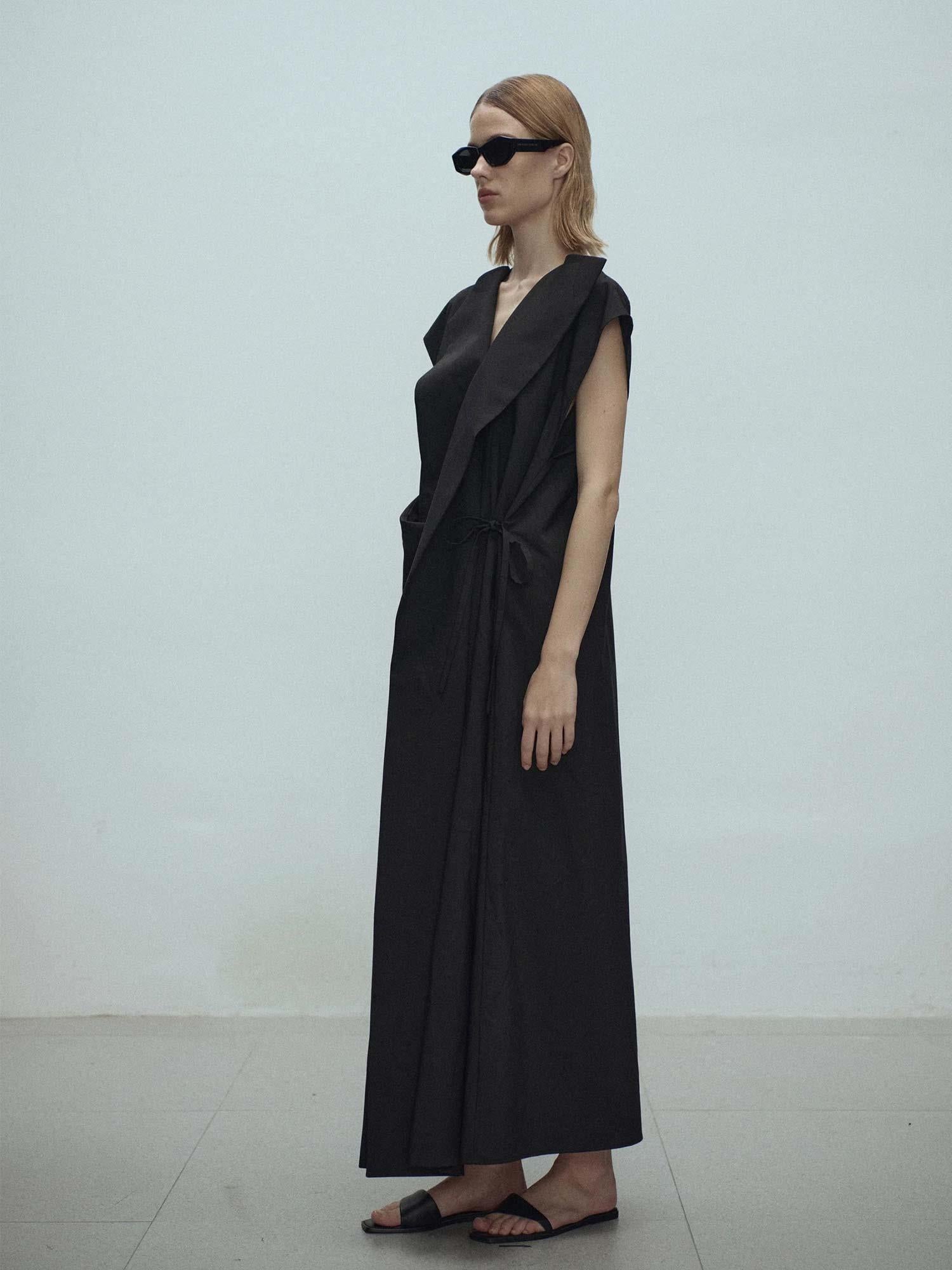 Gelene Constructed Dress - Black