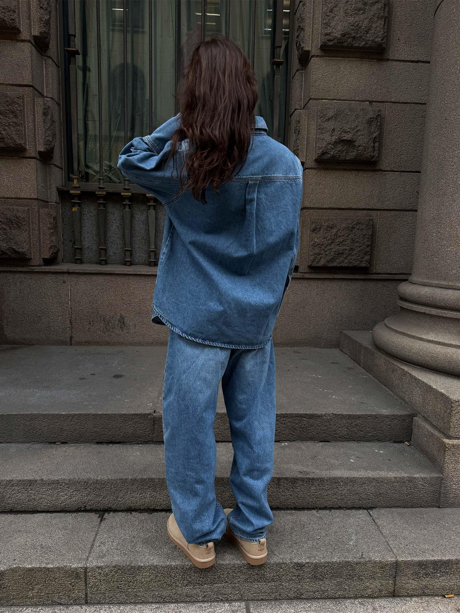 Reign Barrel Jeans - M.Blue