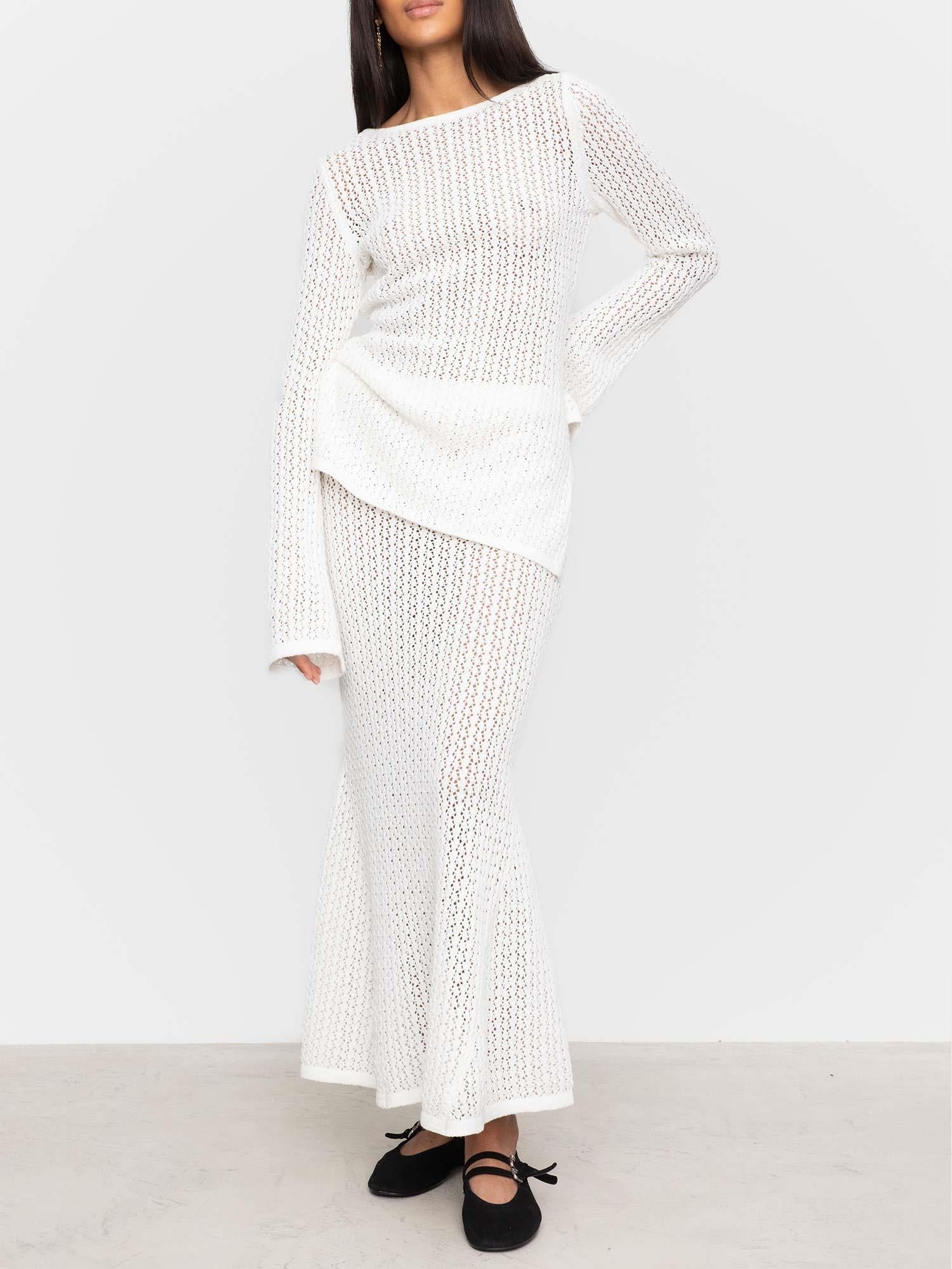 Rosanna Knit - White