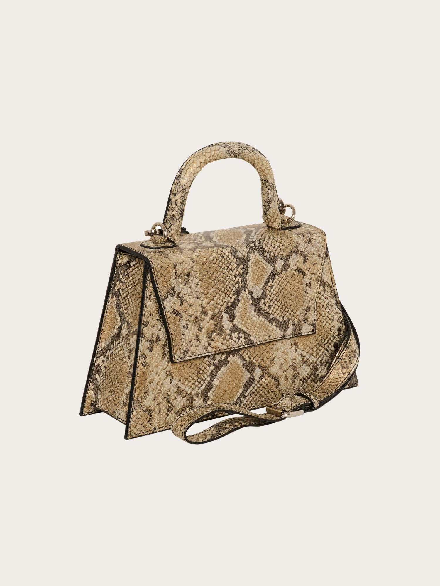 GZharvey Snake Bag - Snake Print Leather
