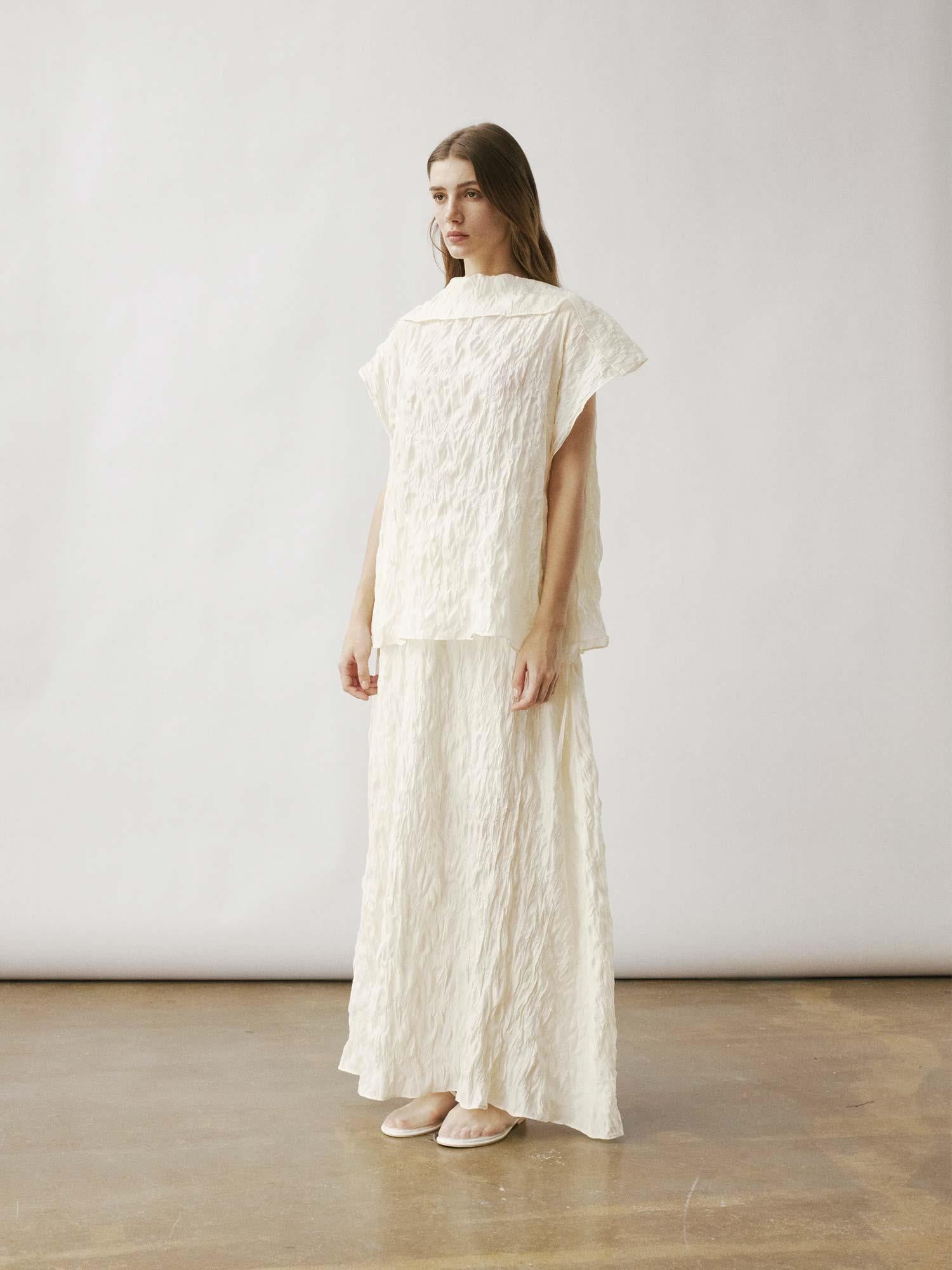 Amit Flap Top - Ivory