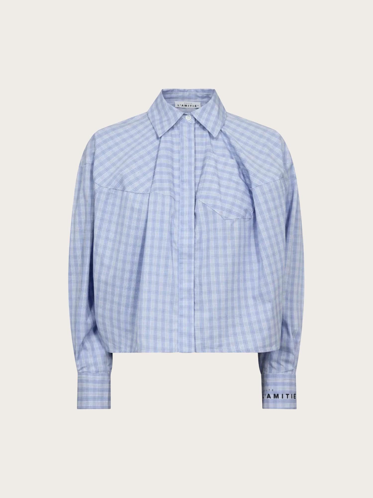Sophie Check Shirt - Pale Blue