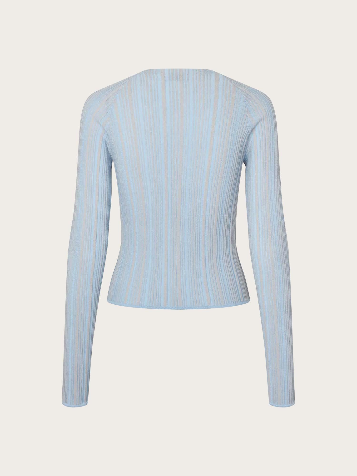 Enlany LS Knit - Faded Denim Grey