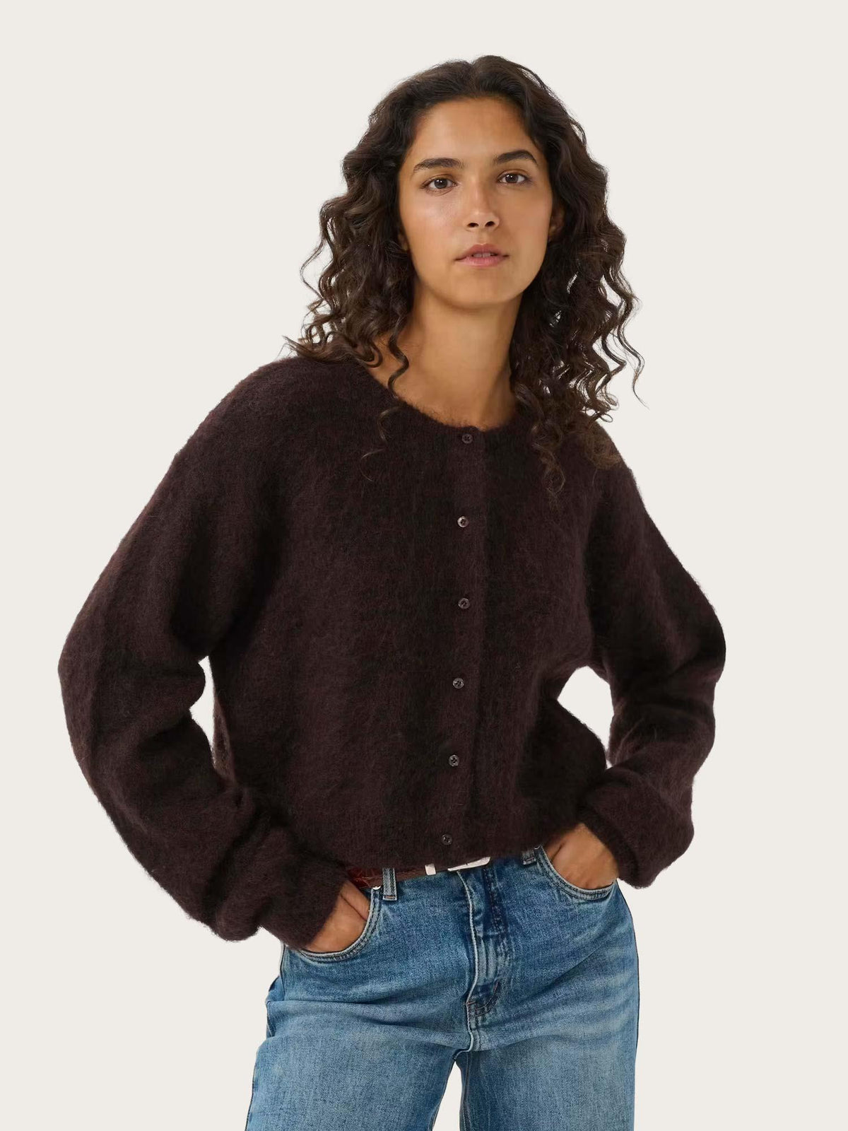 Debbie Cardigan - Ganache Melange