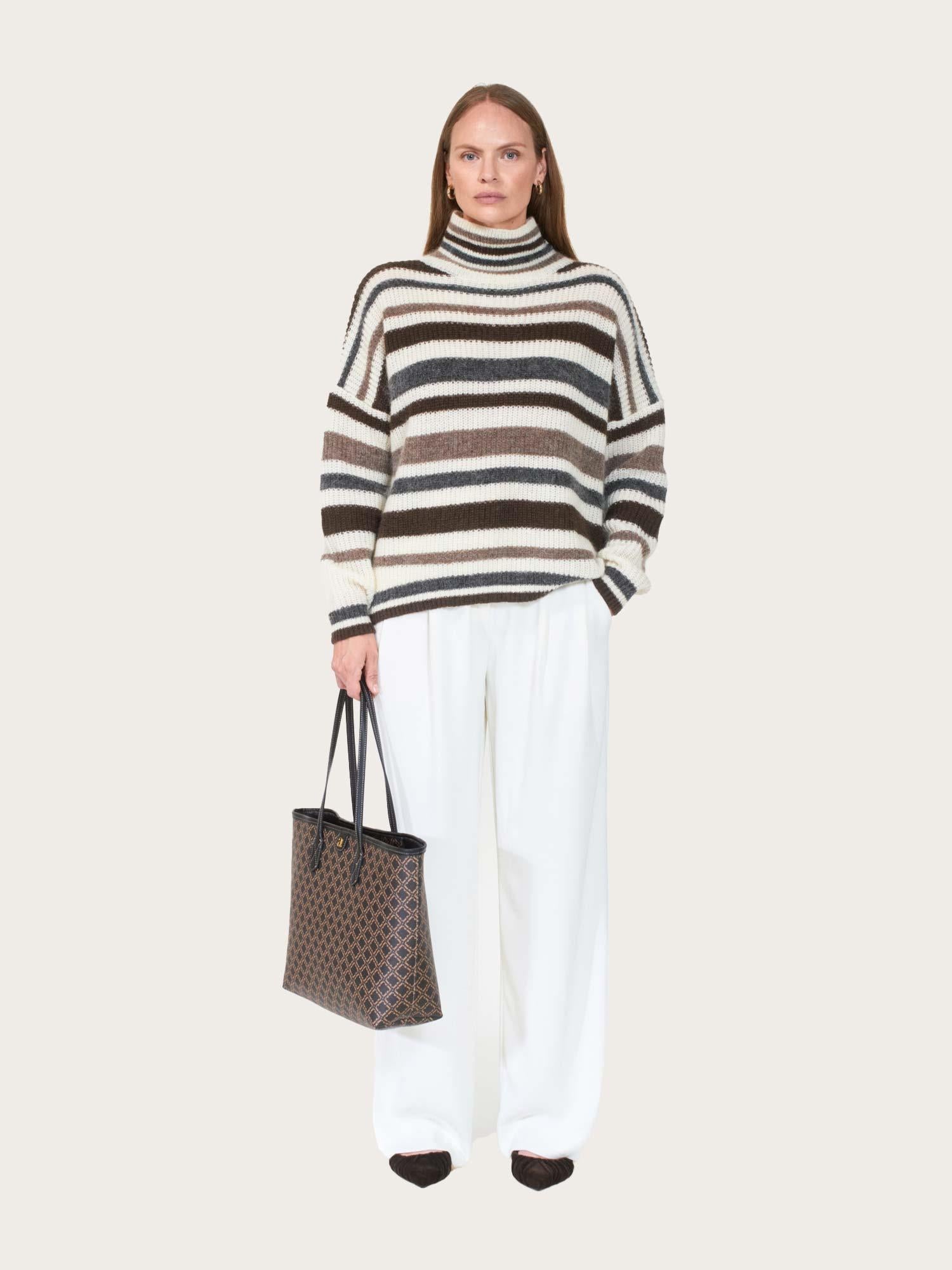 Stellar Sweater - Offwhite/Brown