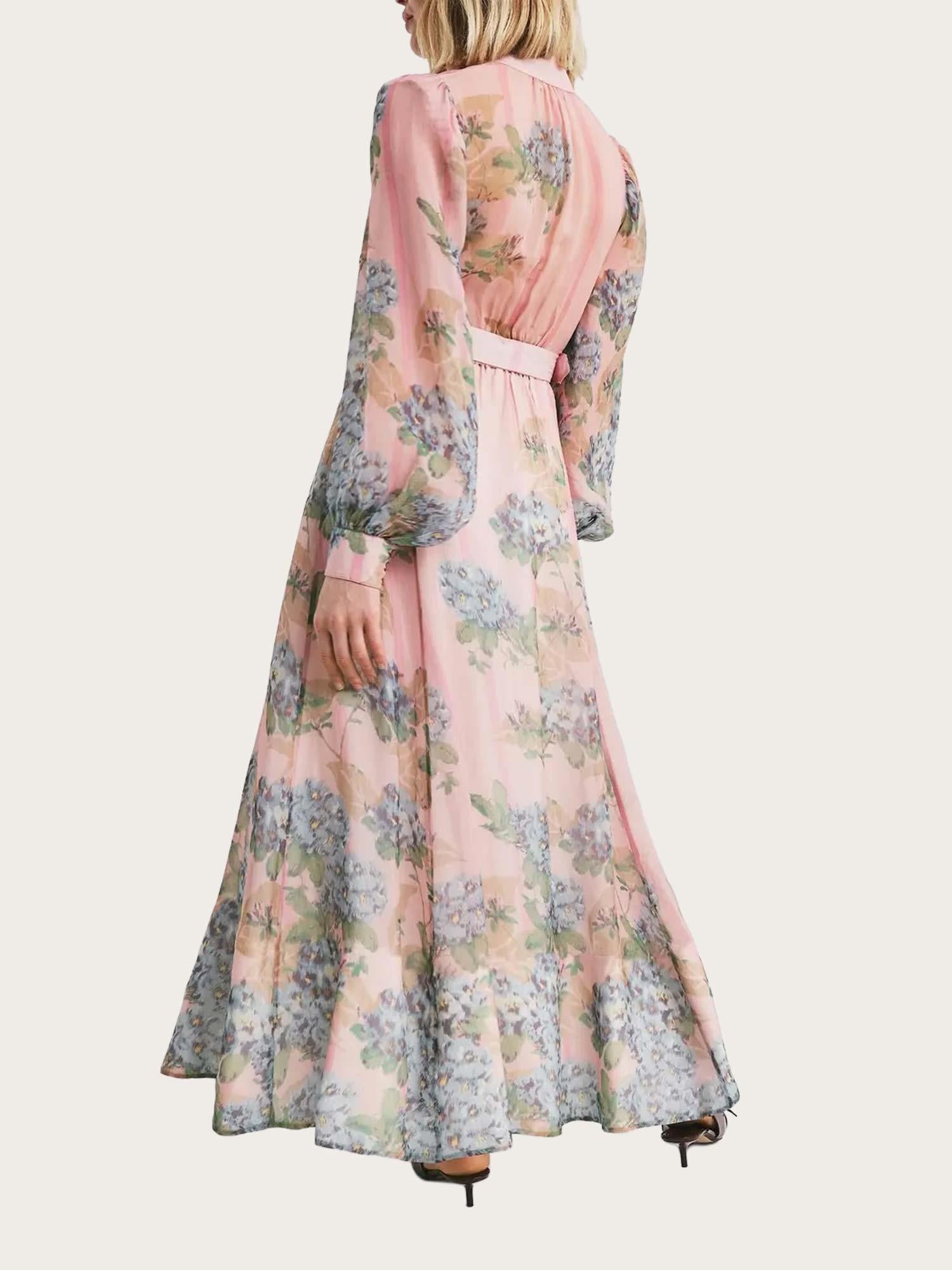 Organza Belt Dress - Blue Wallpaper