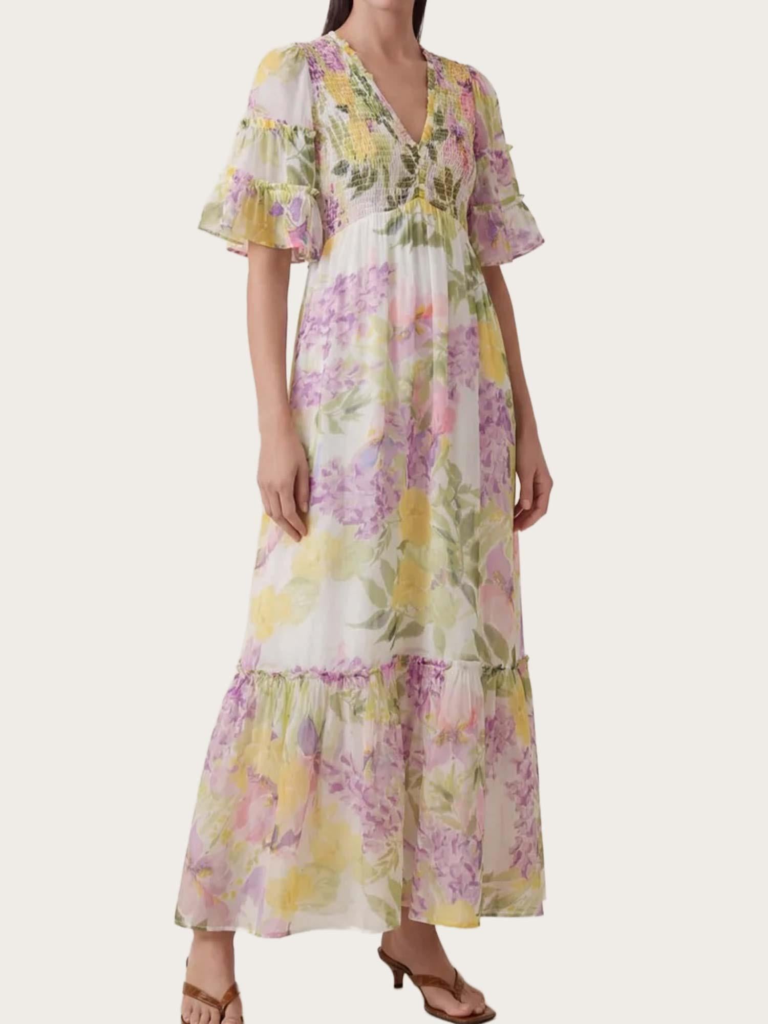 Organza Smocking Dress - Springfield
