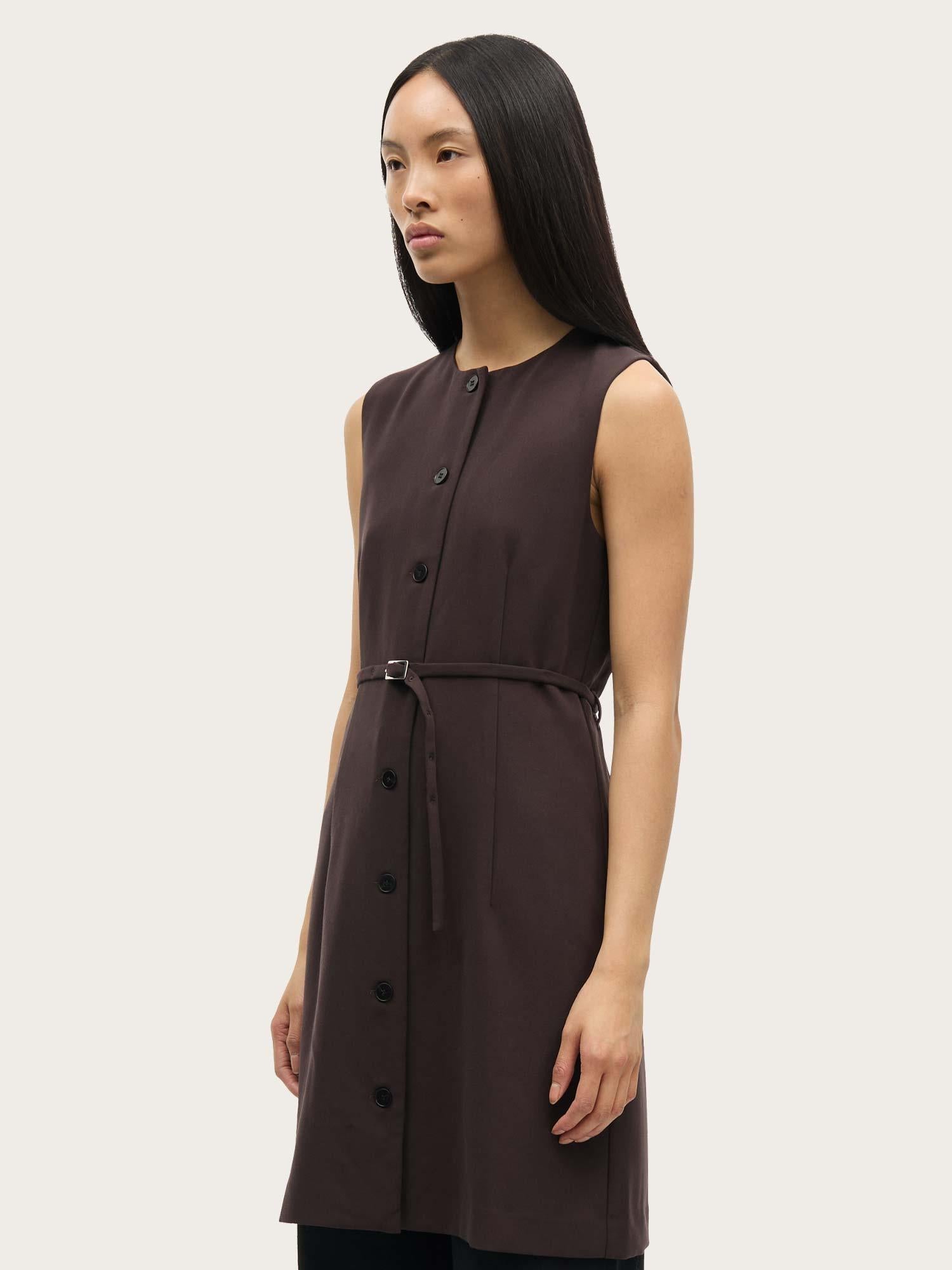 Saruma Short Dress - Black Coffee