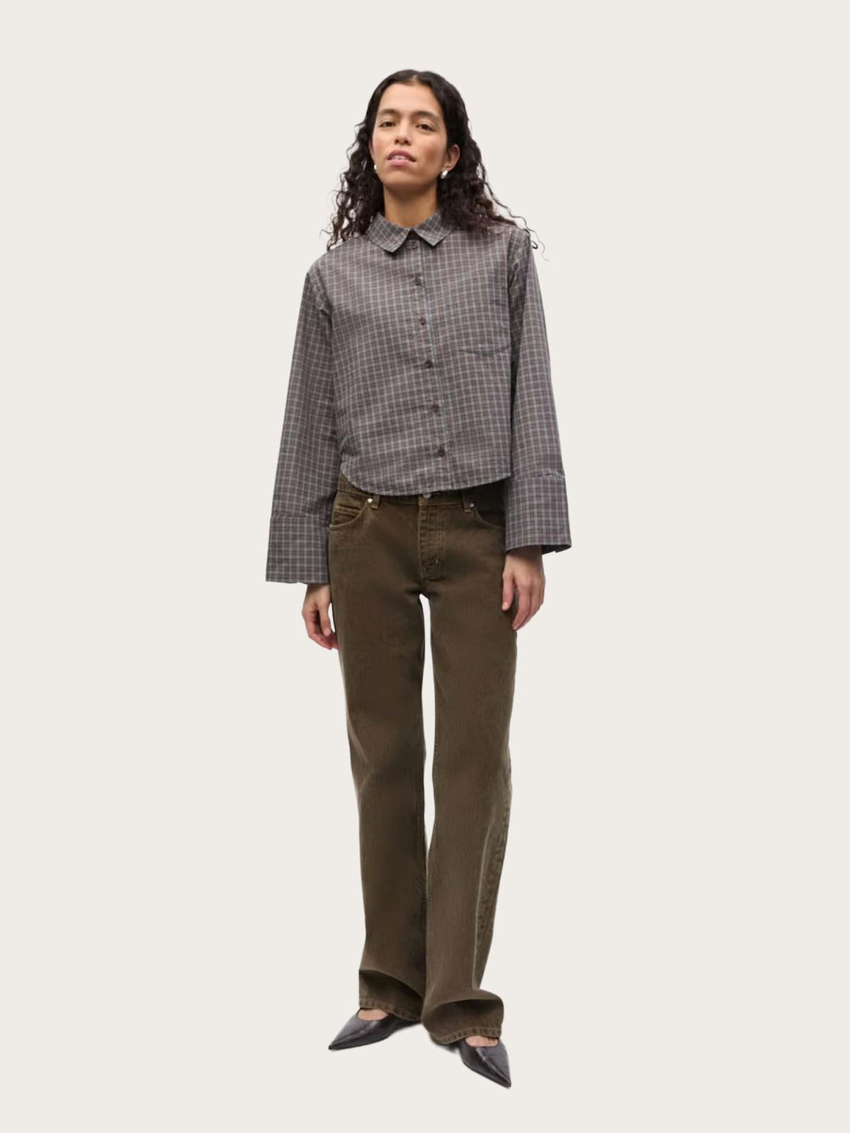 Enweb LS Short Shirt - Pine Check