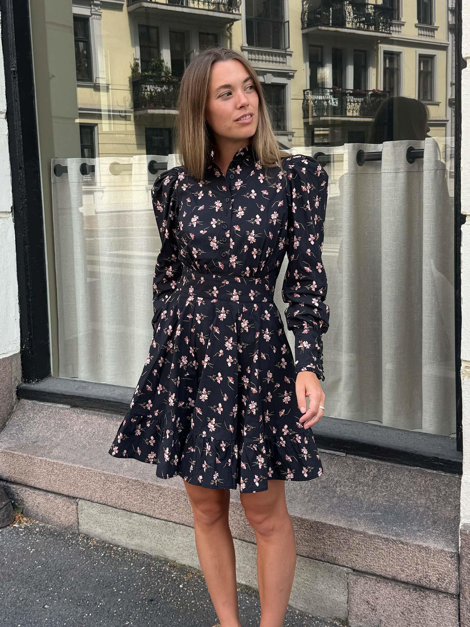 Poplin Mini Dress - Petals