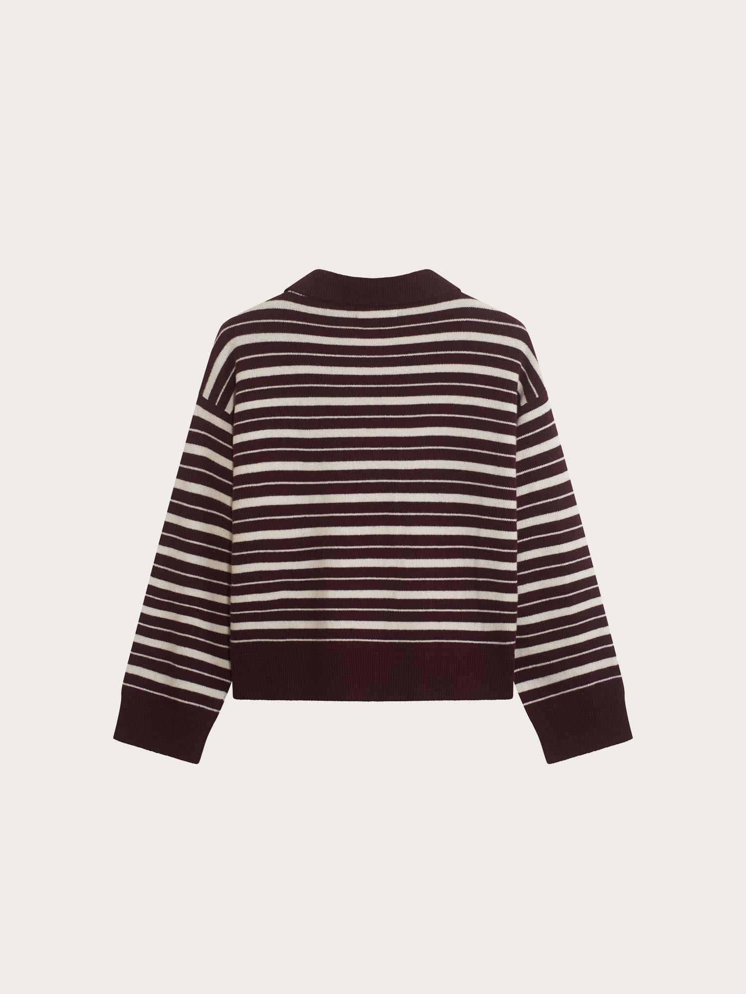 Zely Stripe - Dk Burgundy/Offwhite
