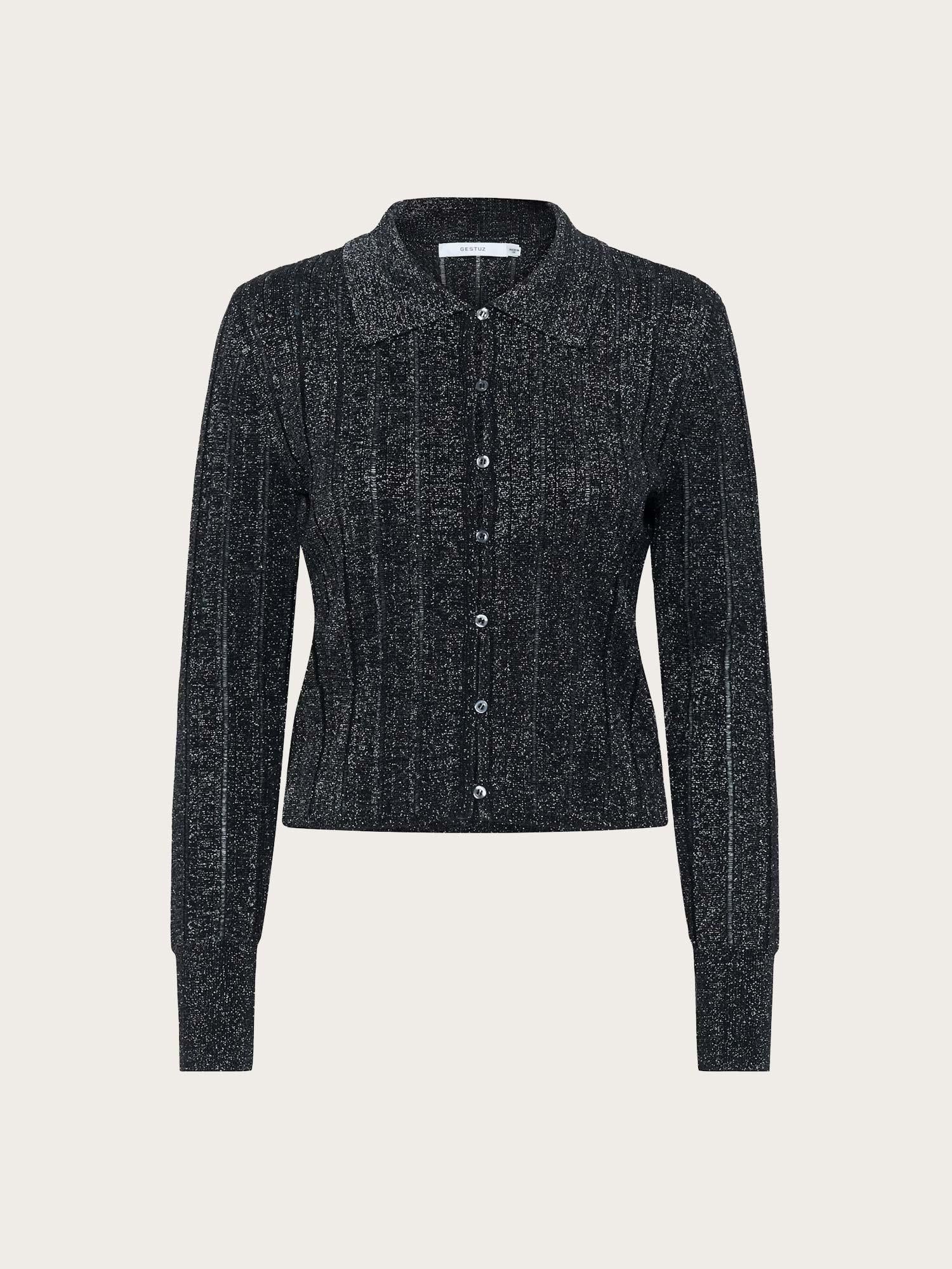 Mabel Cardigan - Black with Lurex