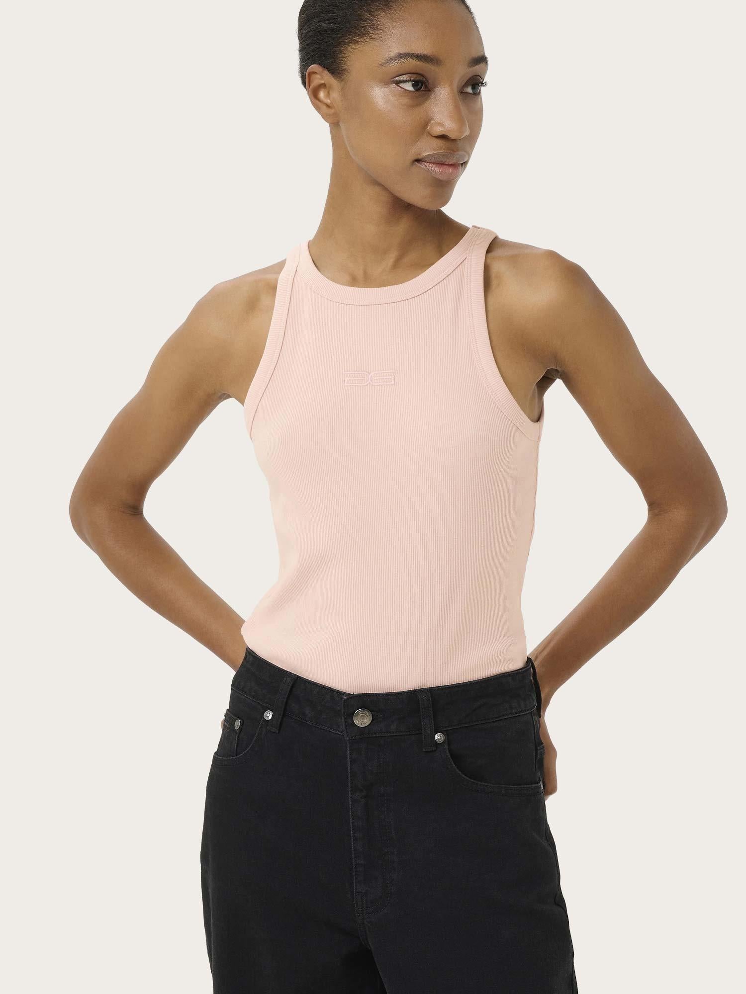 Drew Washed Logo Tank - Rose Dust Washed