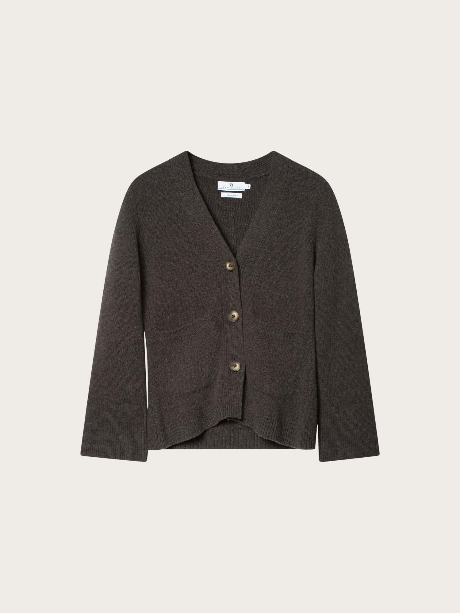 Tate Cardigan - Cold Brown