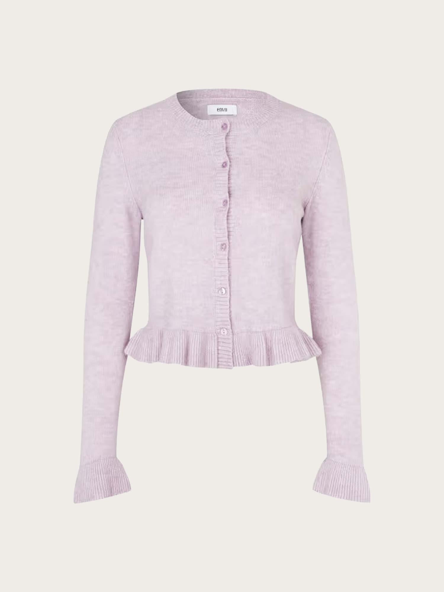 Engracie LS Cardigan - Lavender Fog Melange