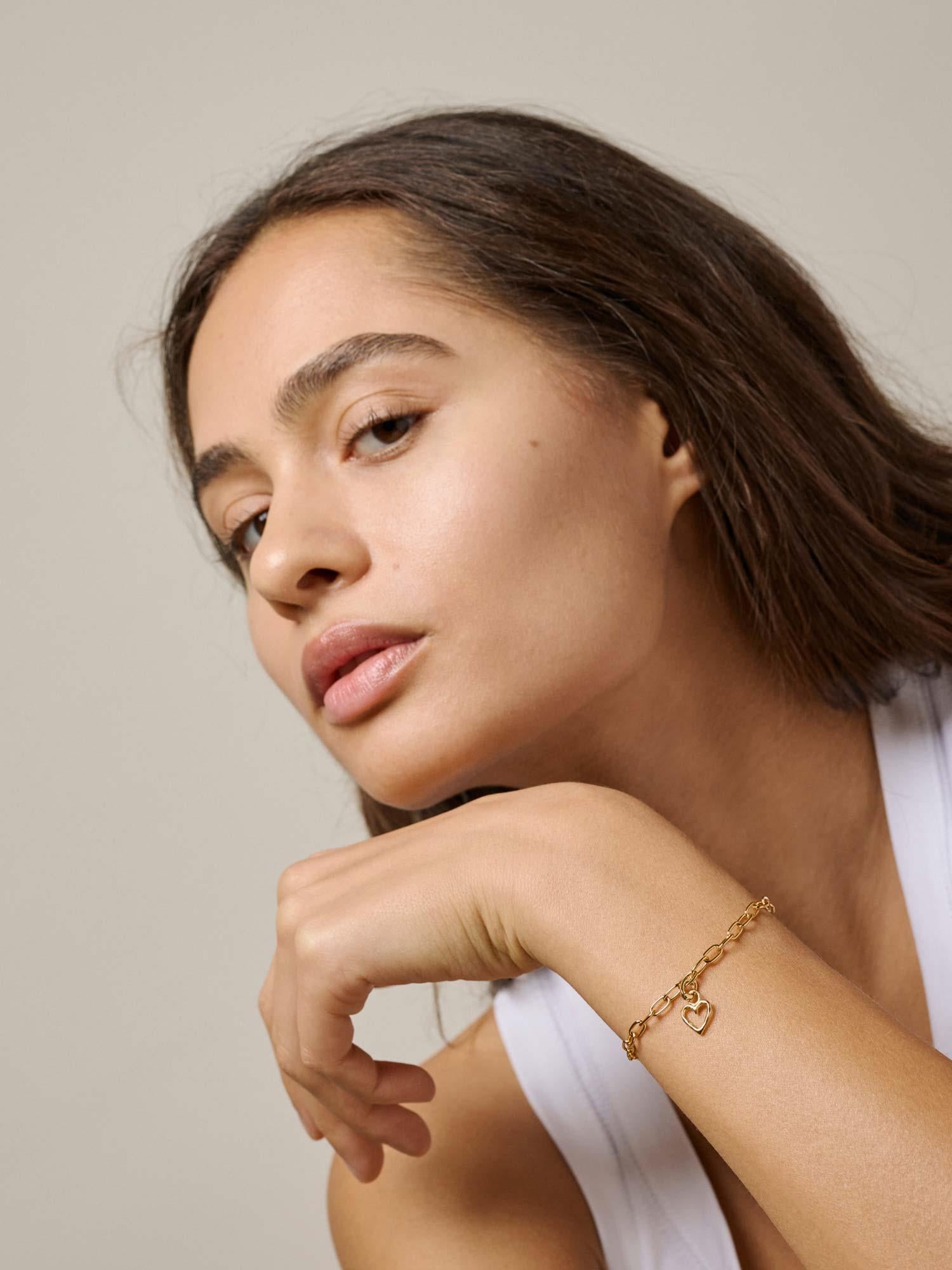 Charm Organic Heart - Gold