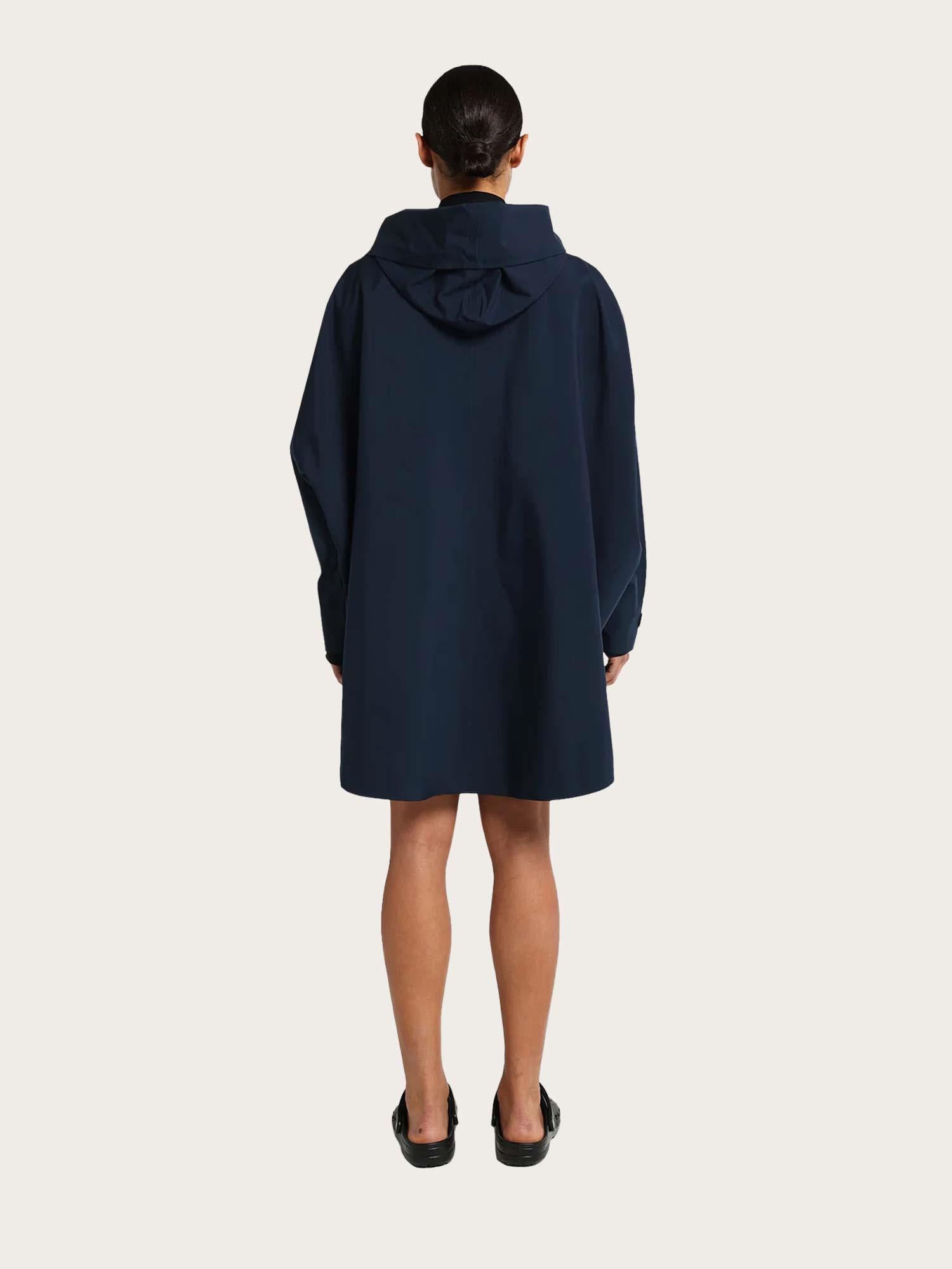 Bergen Poncho - Dark Navy