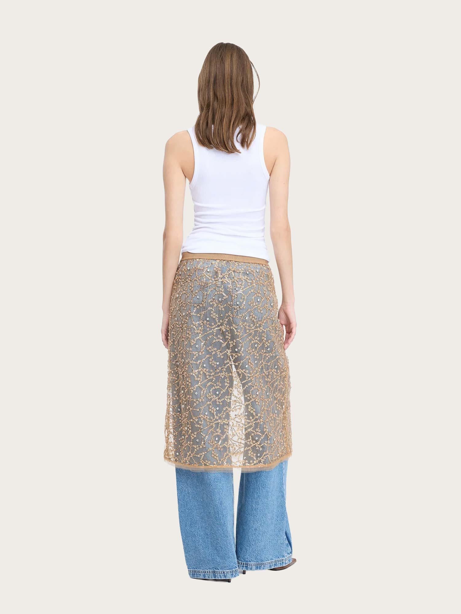 Ninia Skirt - Old Brass