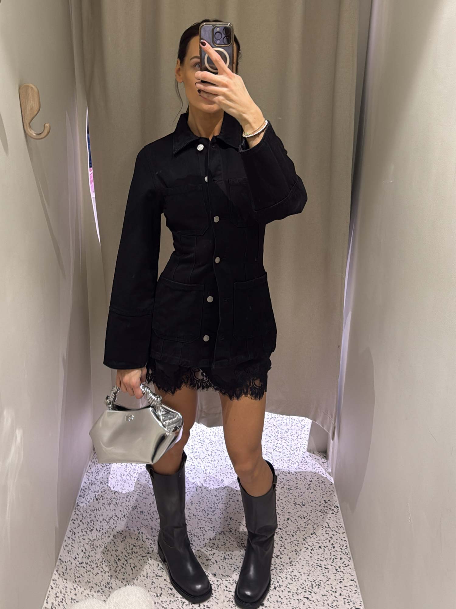 2ND Rodine Denim Jacket - Un Black Denim