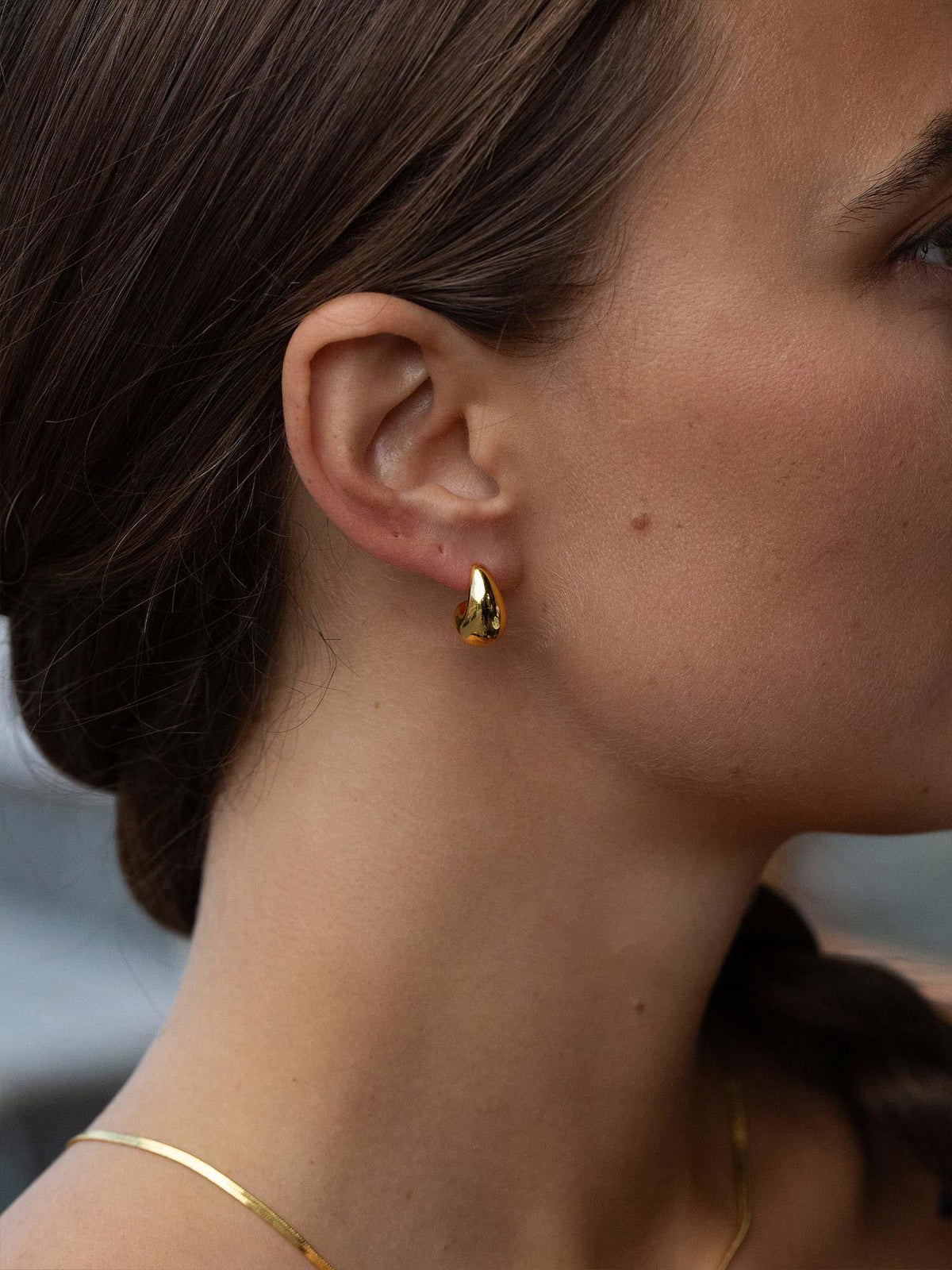 Mini Drop Earrings - Gold