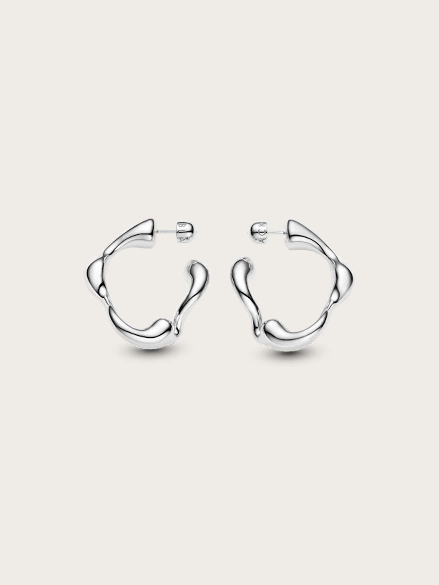 Splash Hoops Small PAIR - Silver