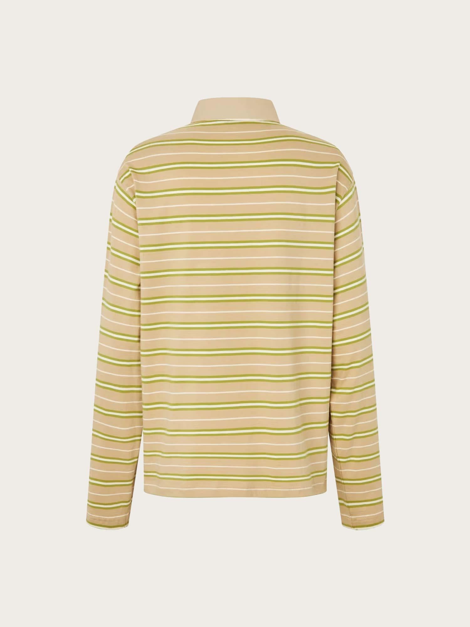 Enkulla LS Polo ST - Pale Fern Stripe