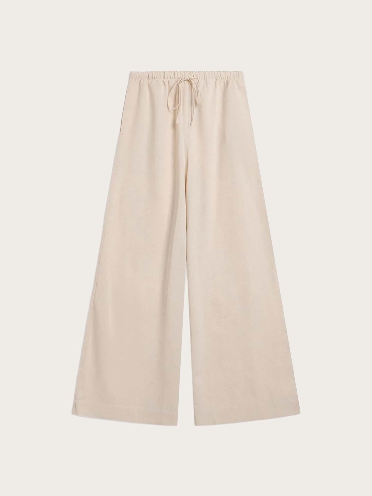 Tide Linen Pants - Raw Beige