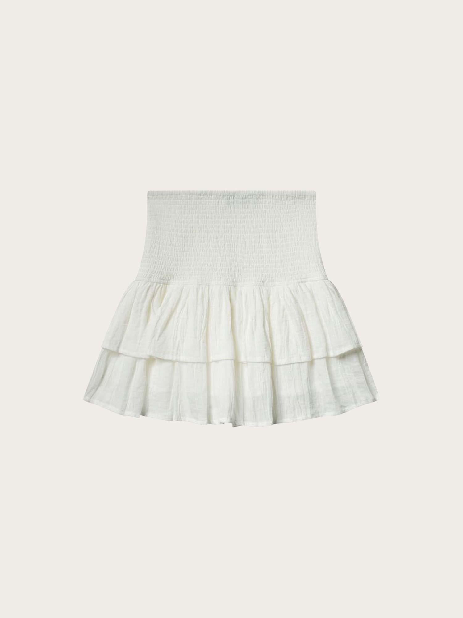 Sorrento Crinkled Skirt - White